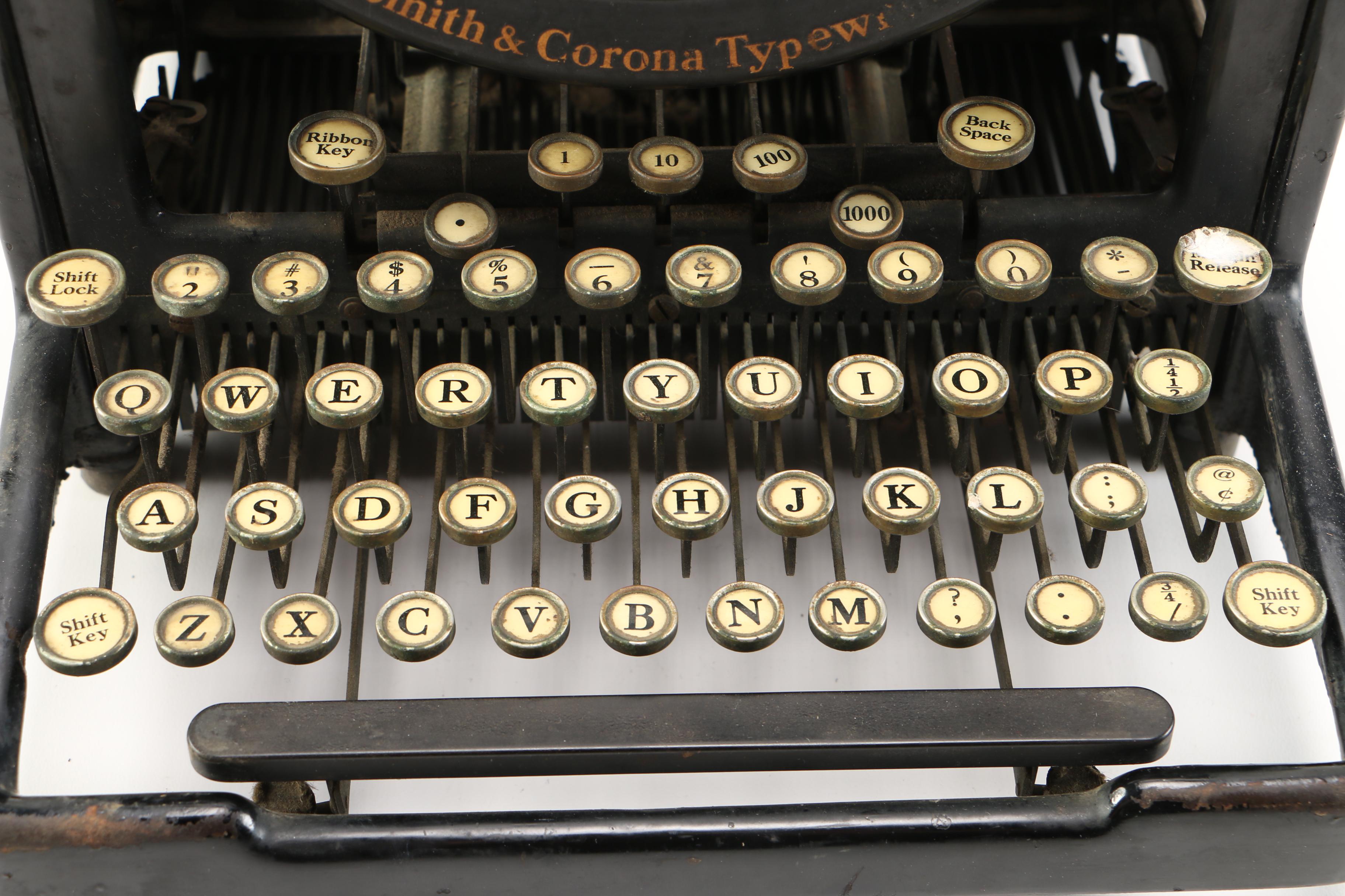 Vintage L.C. Smith 8-10 typewriter