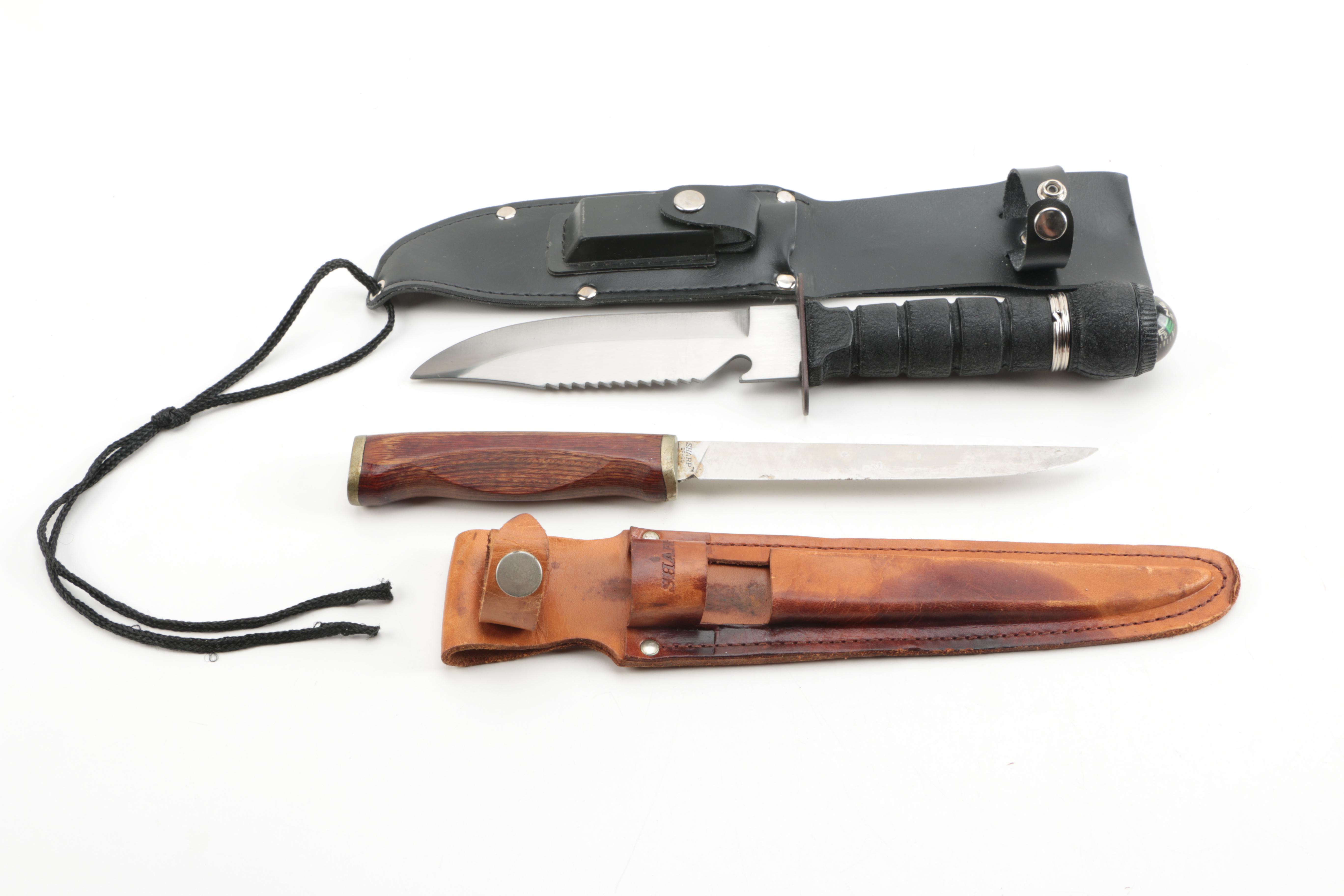 Crossman 2100 Airgun, Knives, Compass and Cases