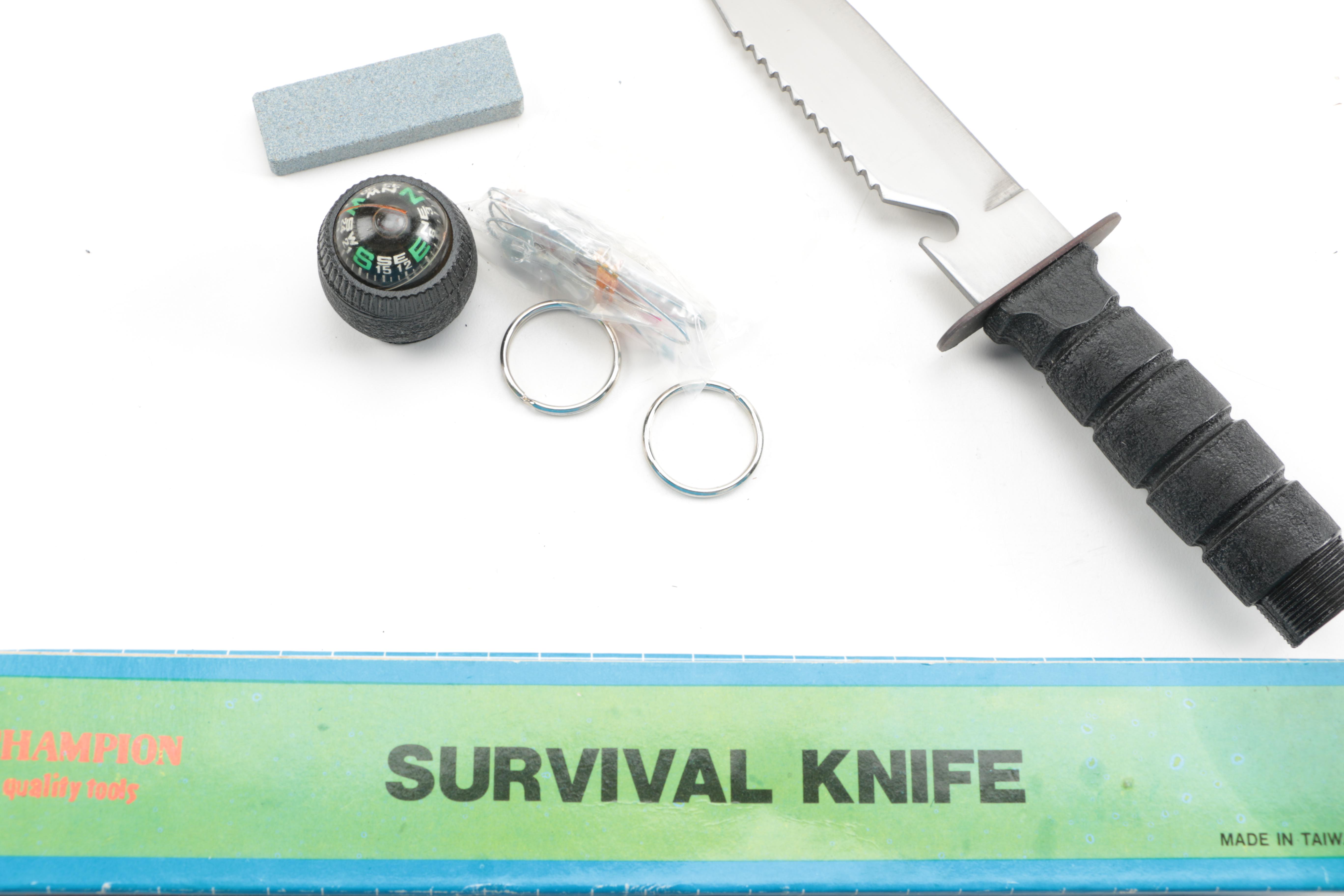 Crossman 2100 Airgun, Knives, Compass and Cases