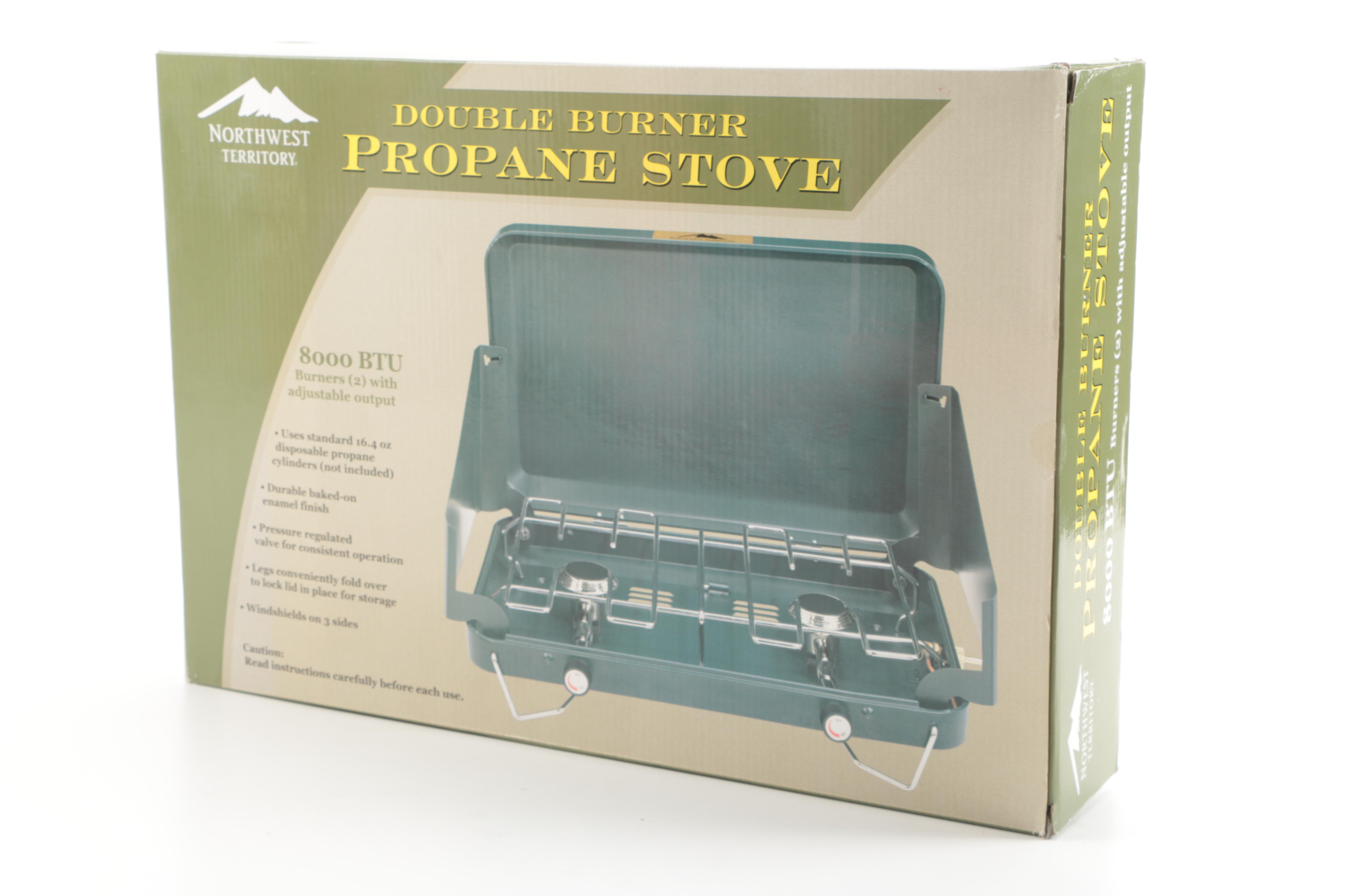 Propane Stove, Barbecue Tool Set and Insect Trap