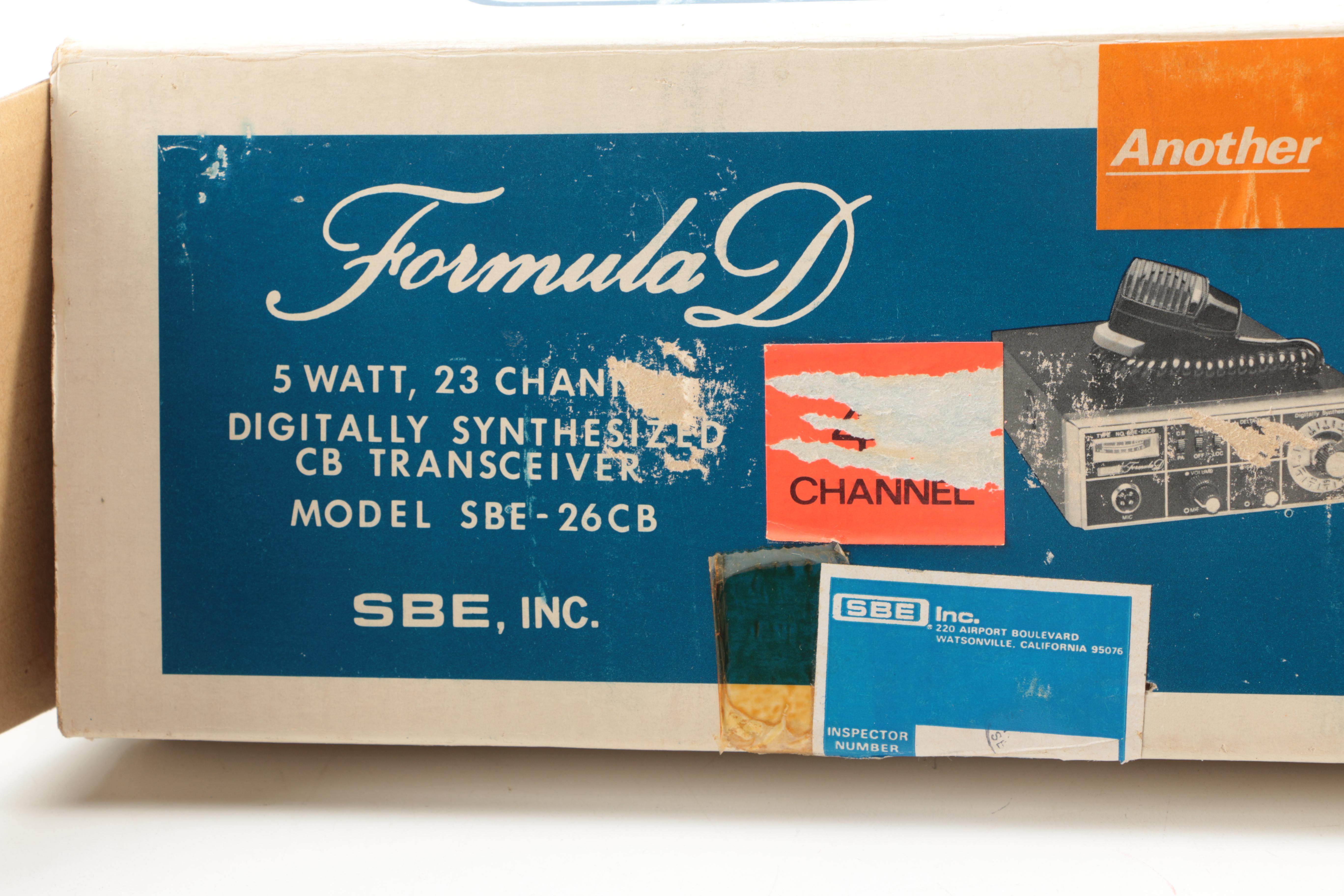 Pair of Formula D and  Cobra CB Radios