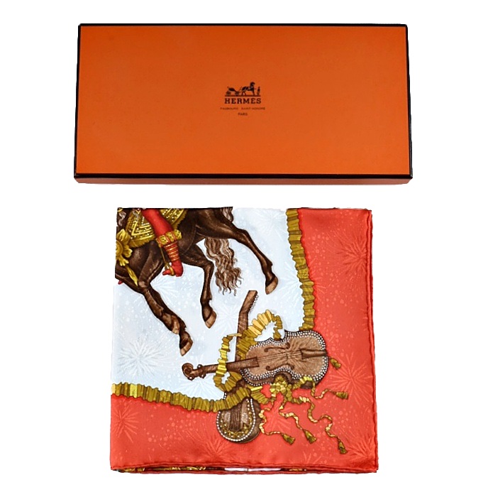 Hermès "Les Fetes du Roi Soleil"  Silk Jacquard Carrè