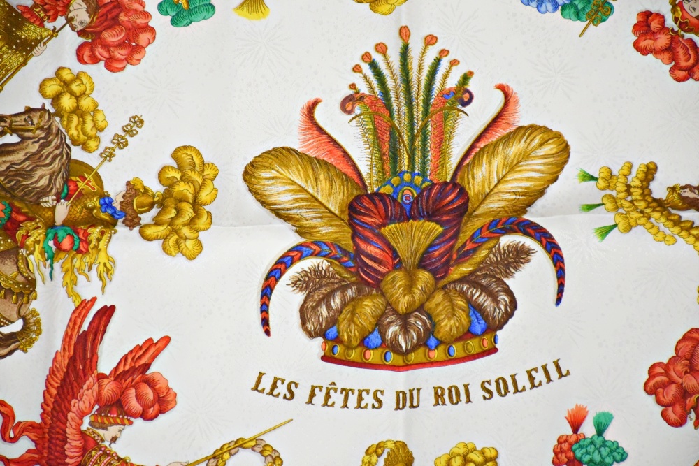 Hermès "Les Fetes du Roi Soleil"  Silk Jacquard Carrè
