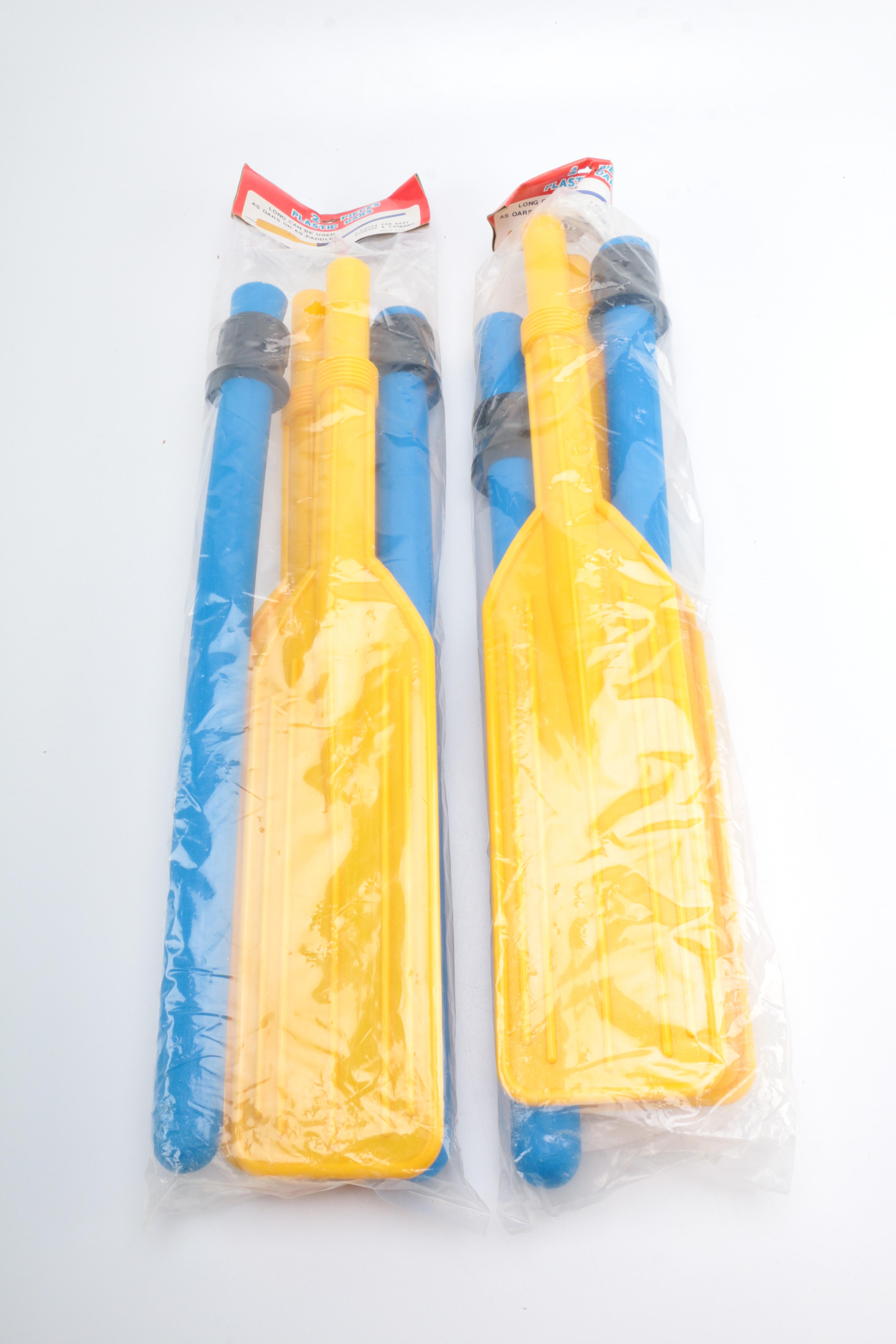 Vinyl Inflatable Champion Boats With Plastic Oars and Foot Pumps