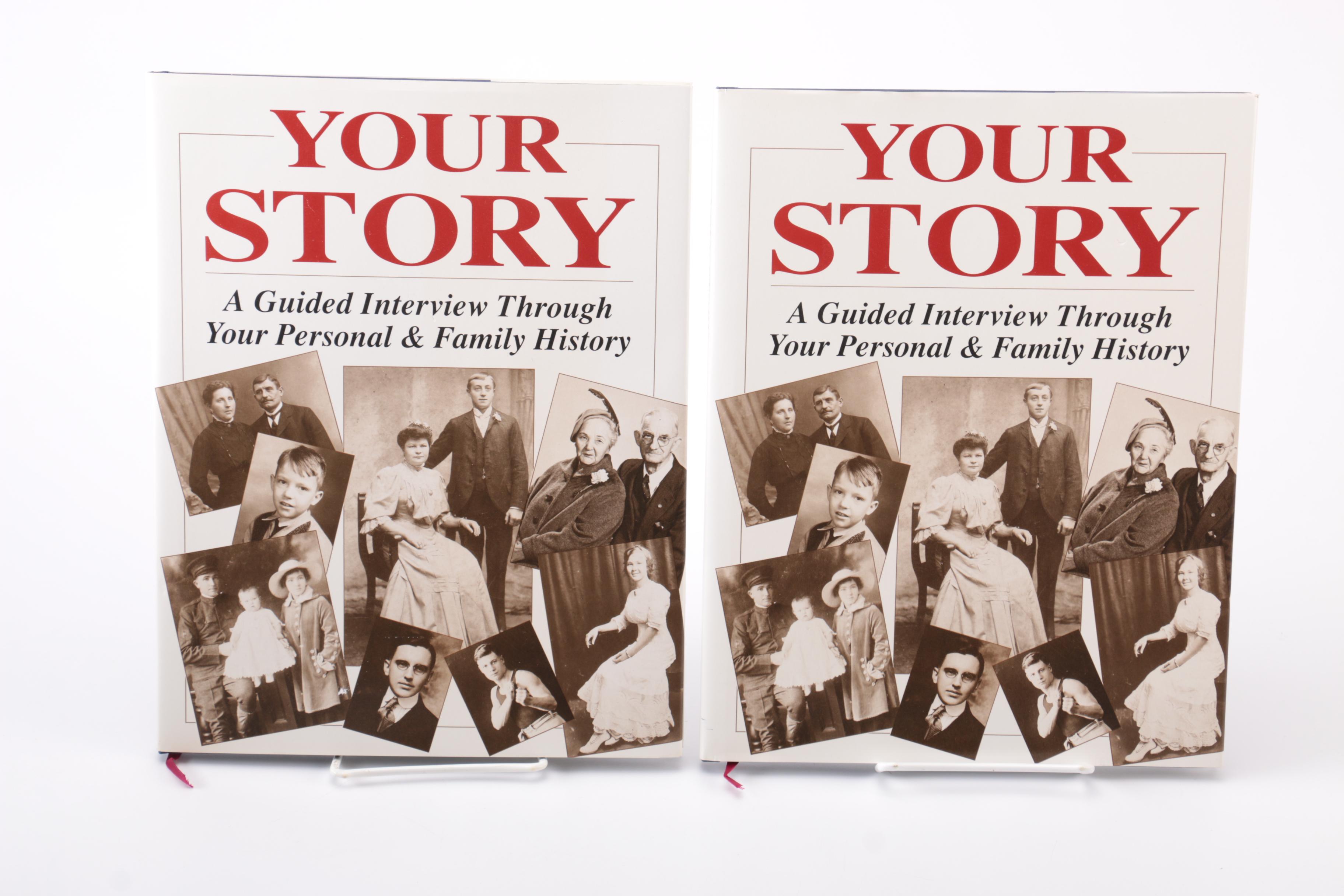 1992 "Your Story" Personal Narrative History Hardcover Books