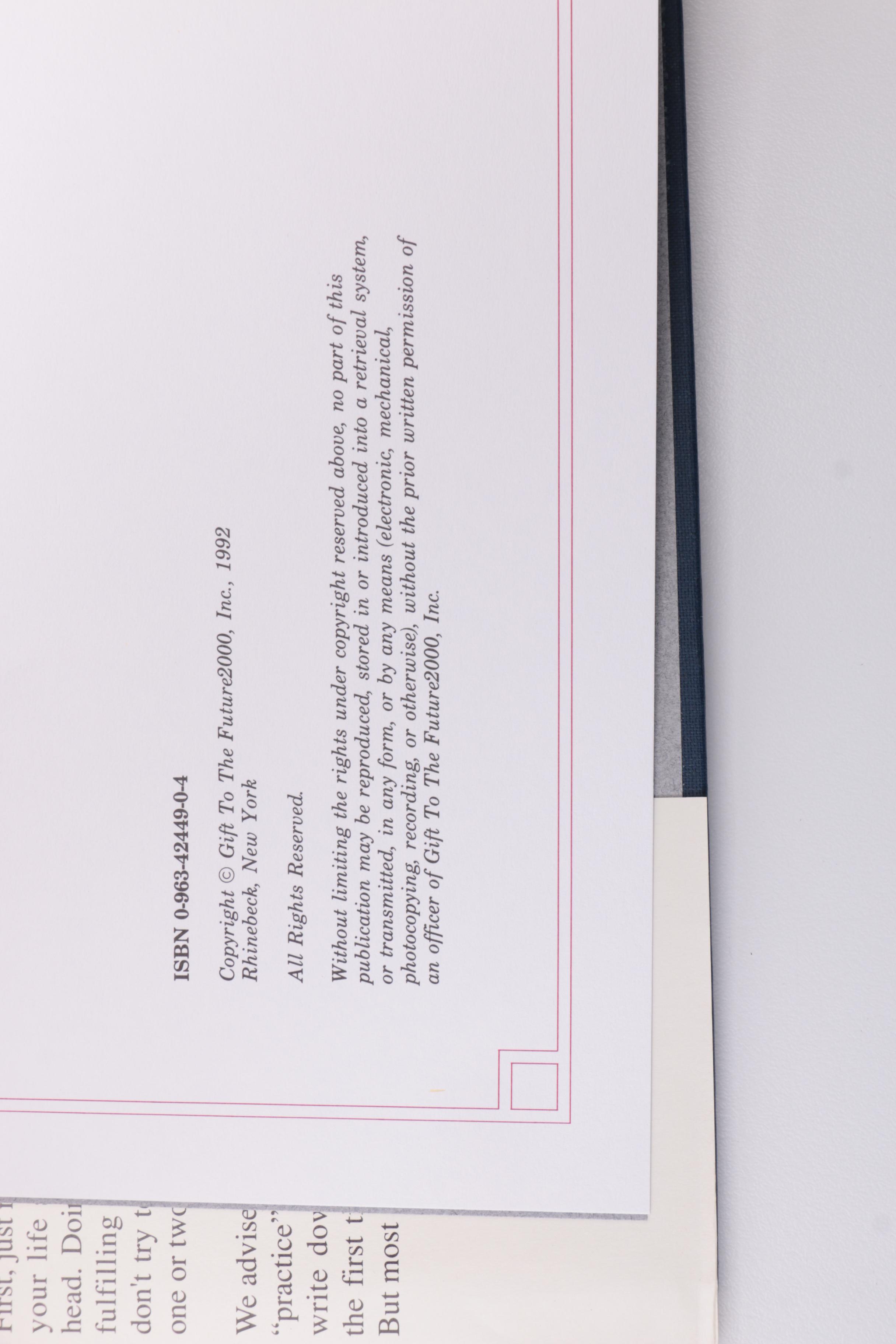 1992 "Your Story" Personal Narrative History Hardcover Books