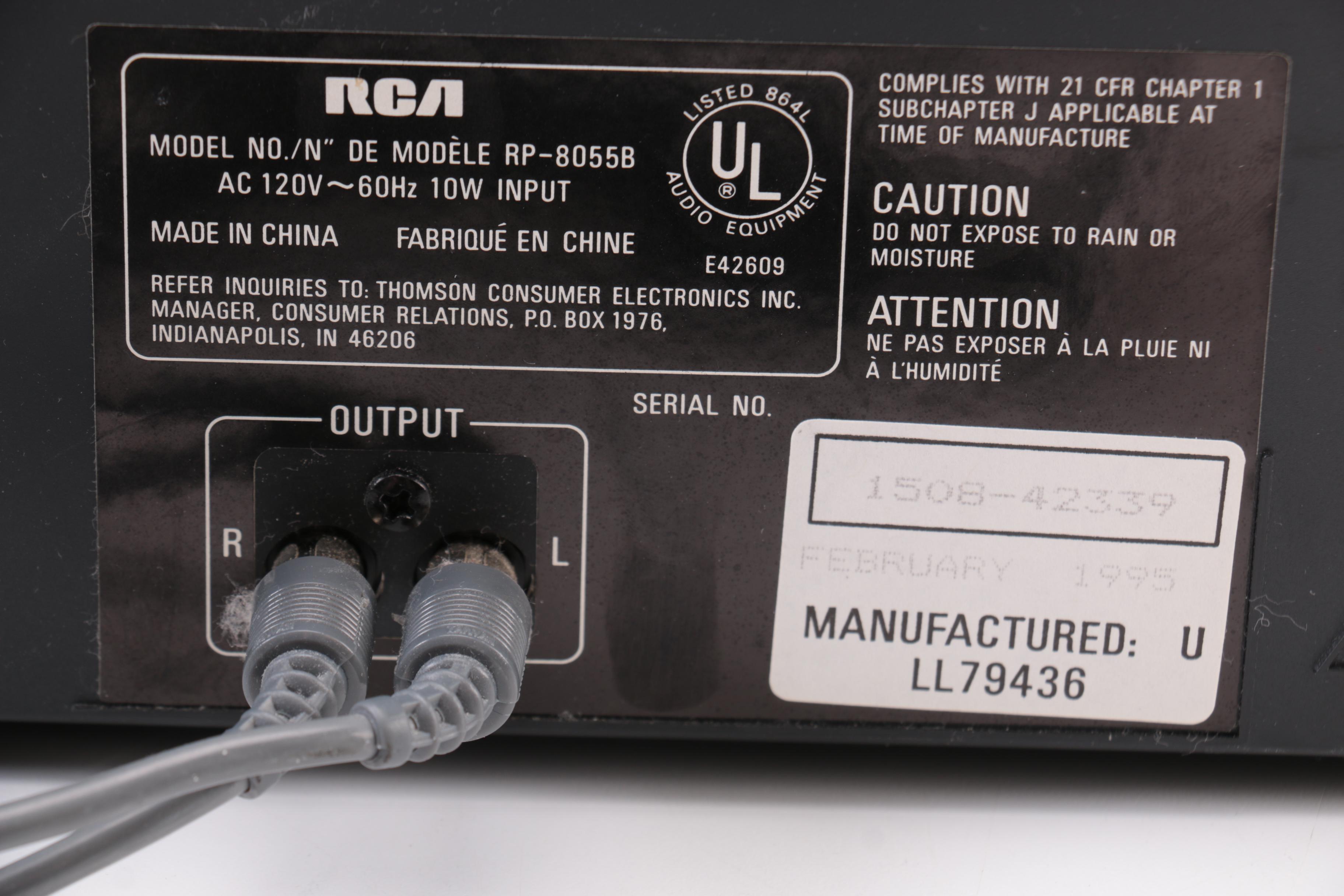 1995 RCA Compact Disc Player