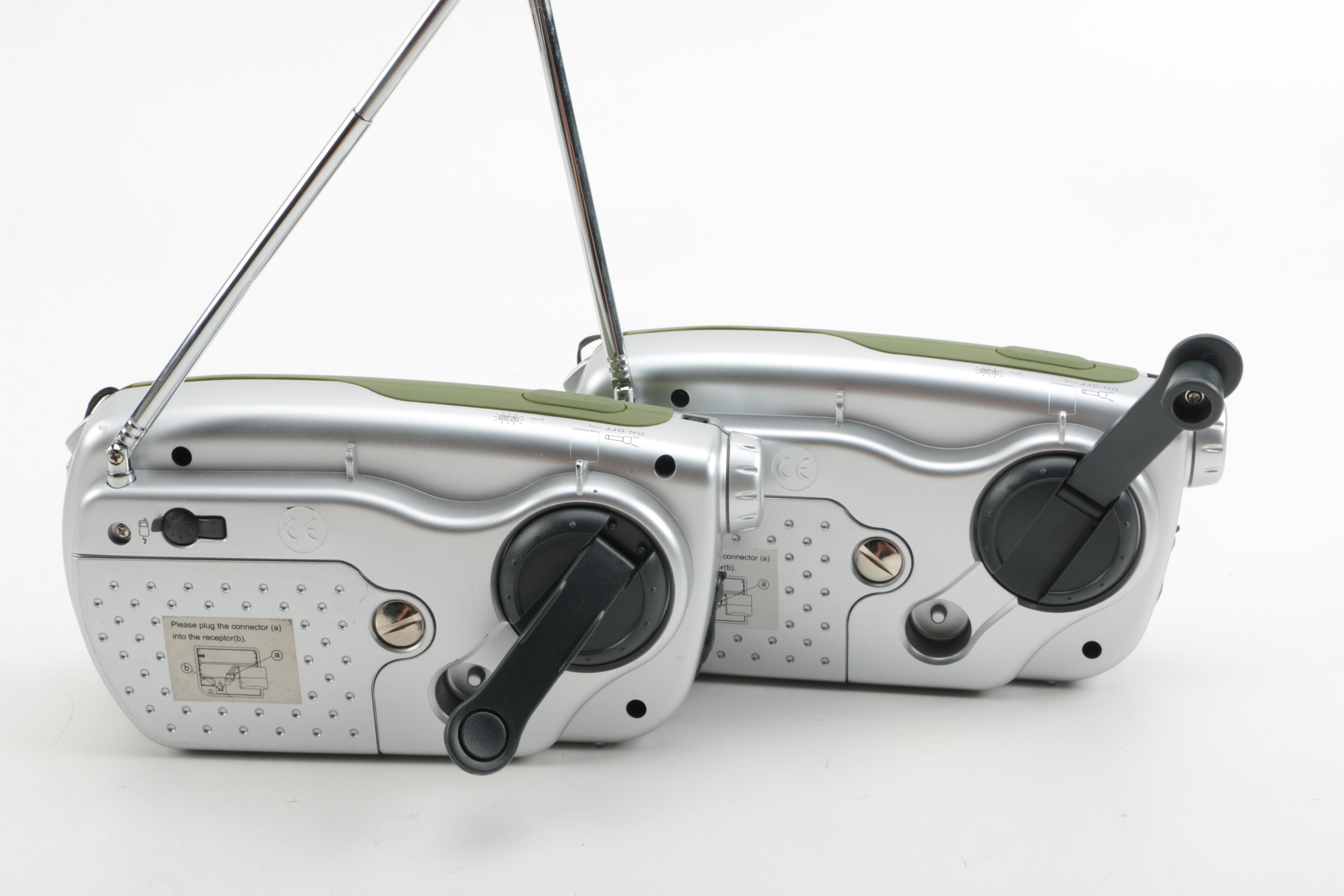 A Pair of Dynamo Emergency Crank Radios