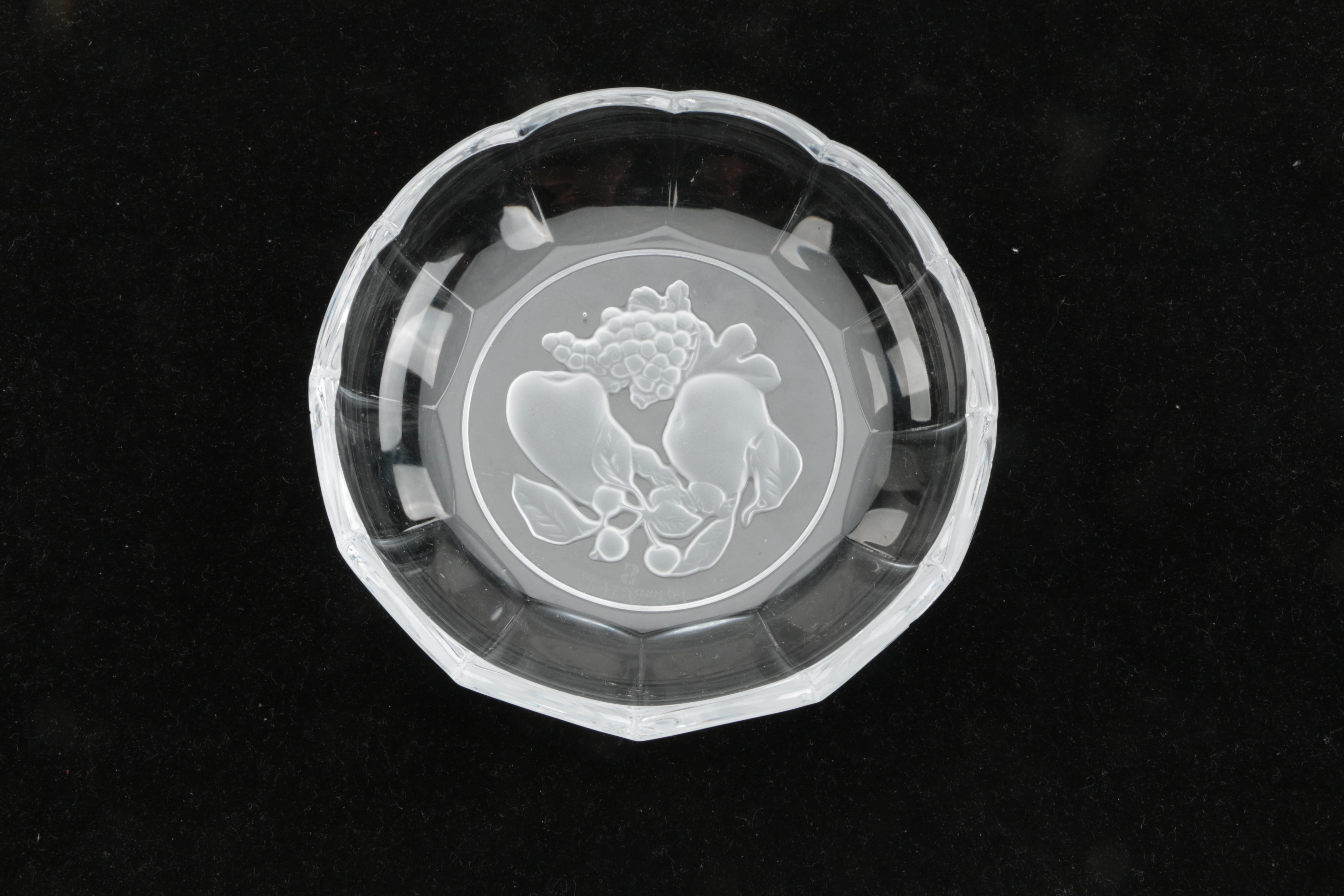 Glass Dishes, Including Val St Lambert, Shrimp Forks and Utensils