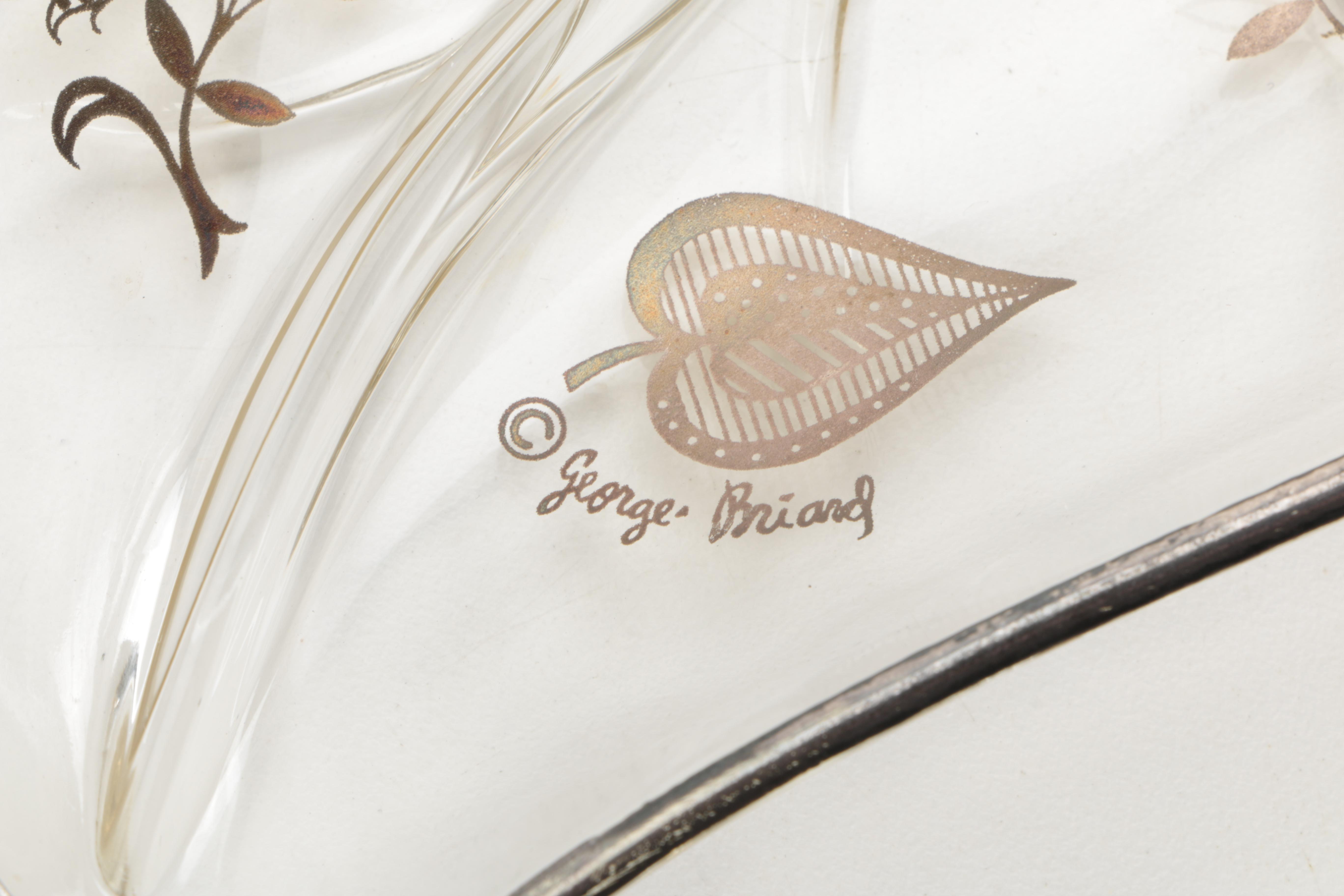 Glass Dishes, Including Val St Lambert, Shrimp Forks and Utensils