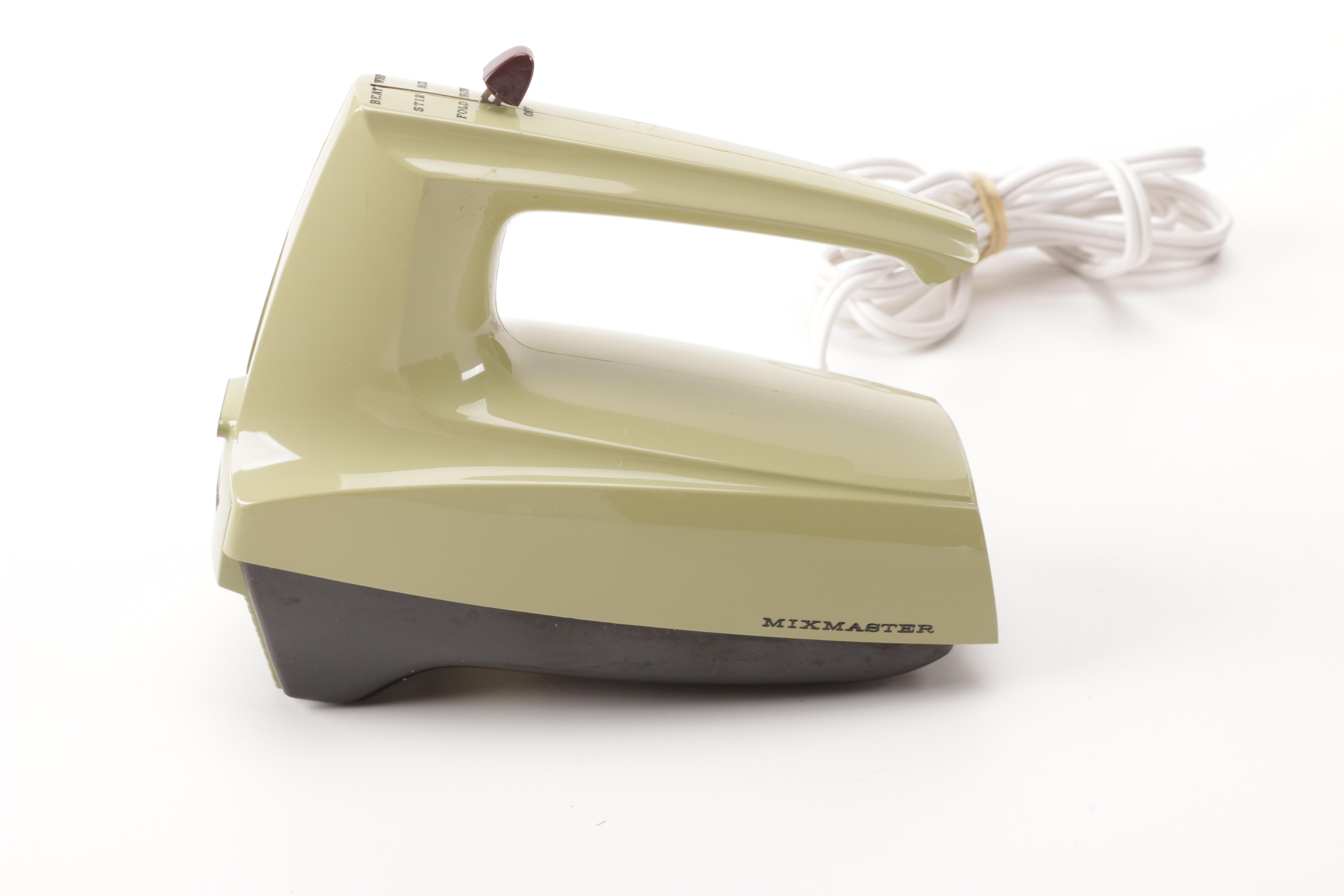 A Gevalia Coffeemaker, A Hamilton Beach Can Opener and a Sunbeam Hand Mixer