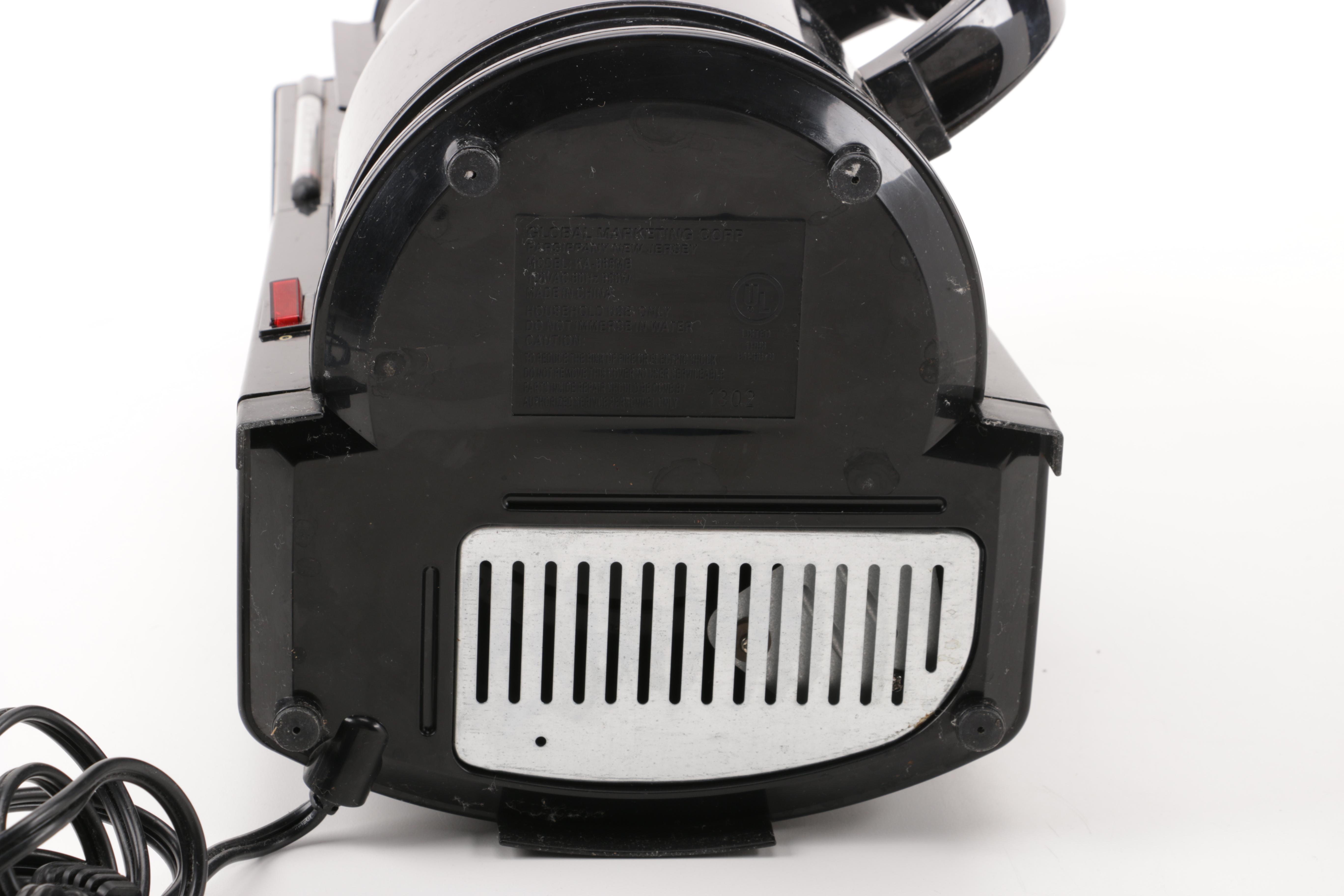 A Gevalia Coffeemaker, A Hamilton Beach Can Opener and a Sunbeam Hand Mixer