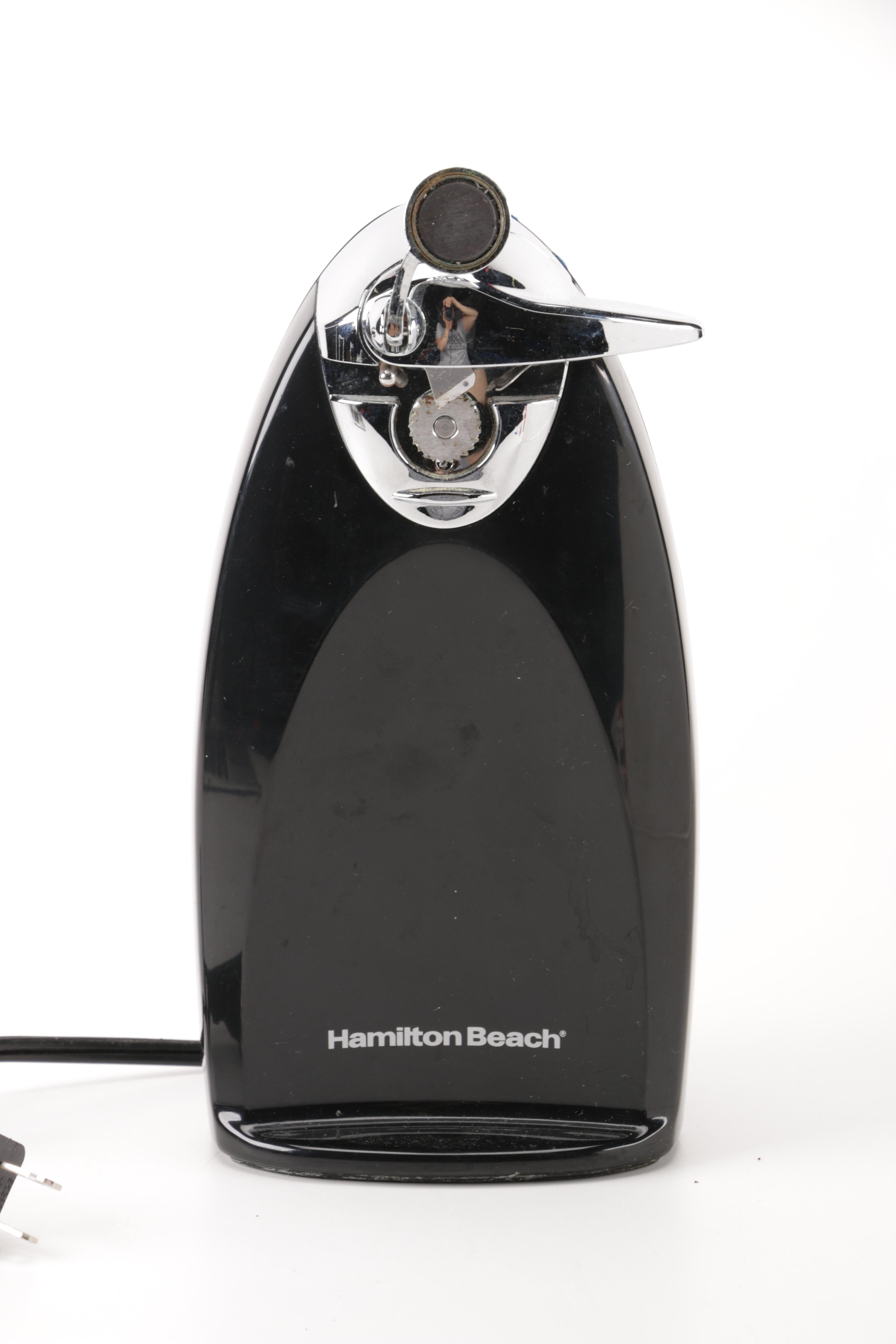 A Gevalia Coffeemaker, A Hamilton Beach Can Opener and a Sunbeam Hand Mixer