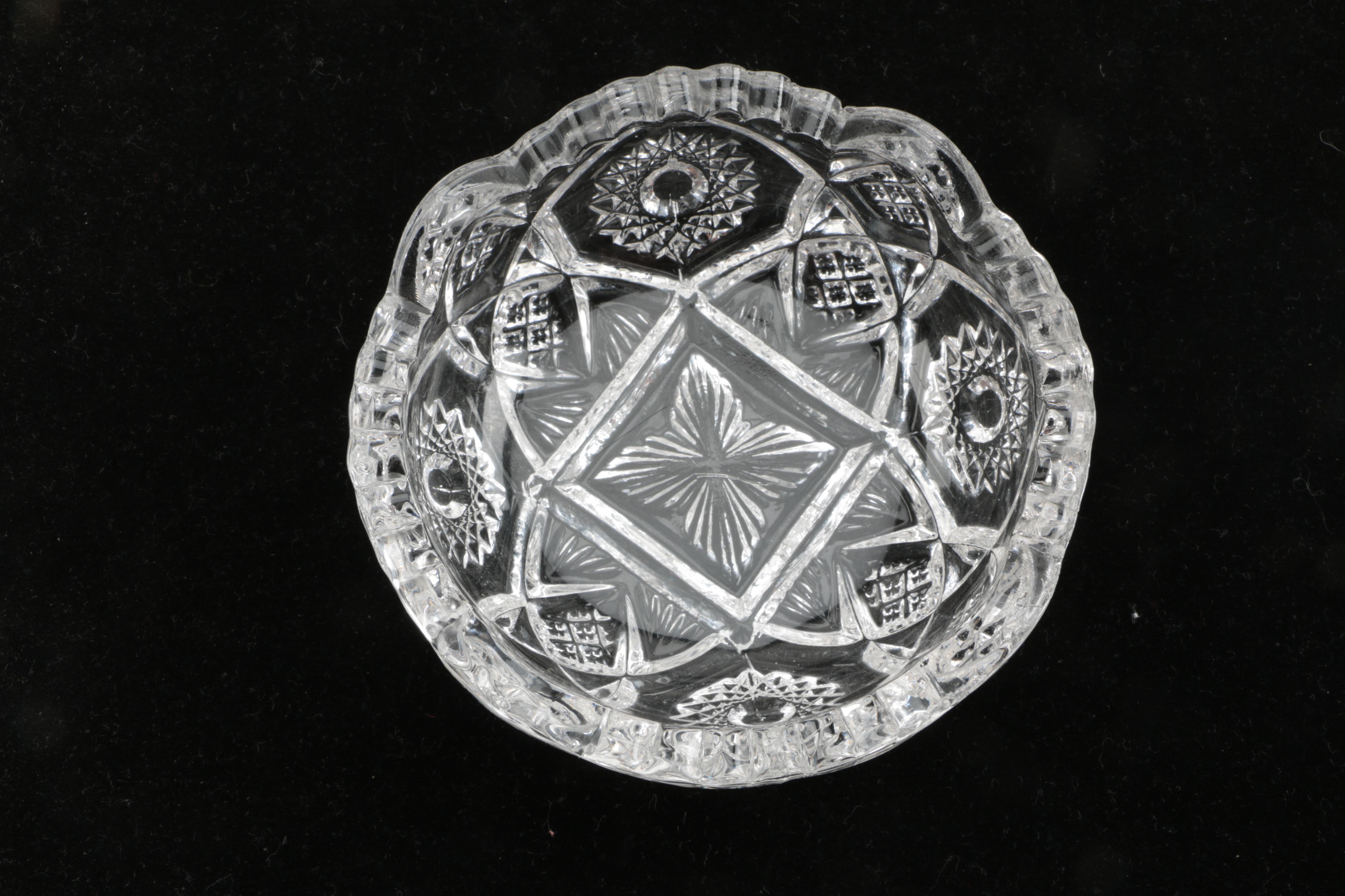 Assorted Pattern Crystal Bowls