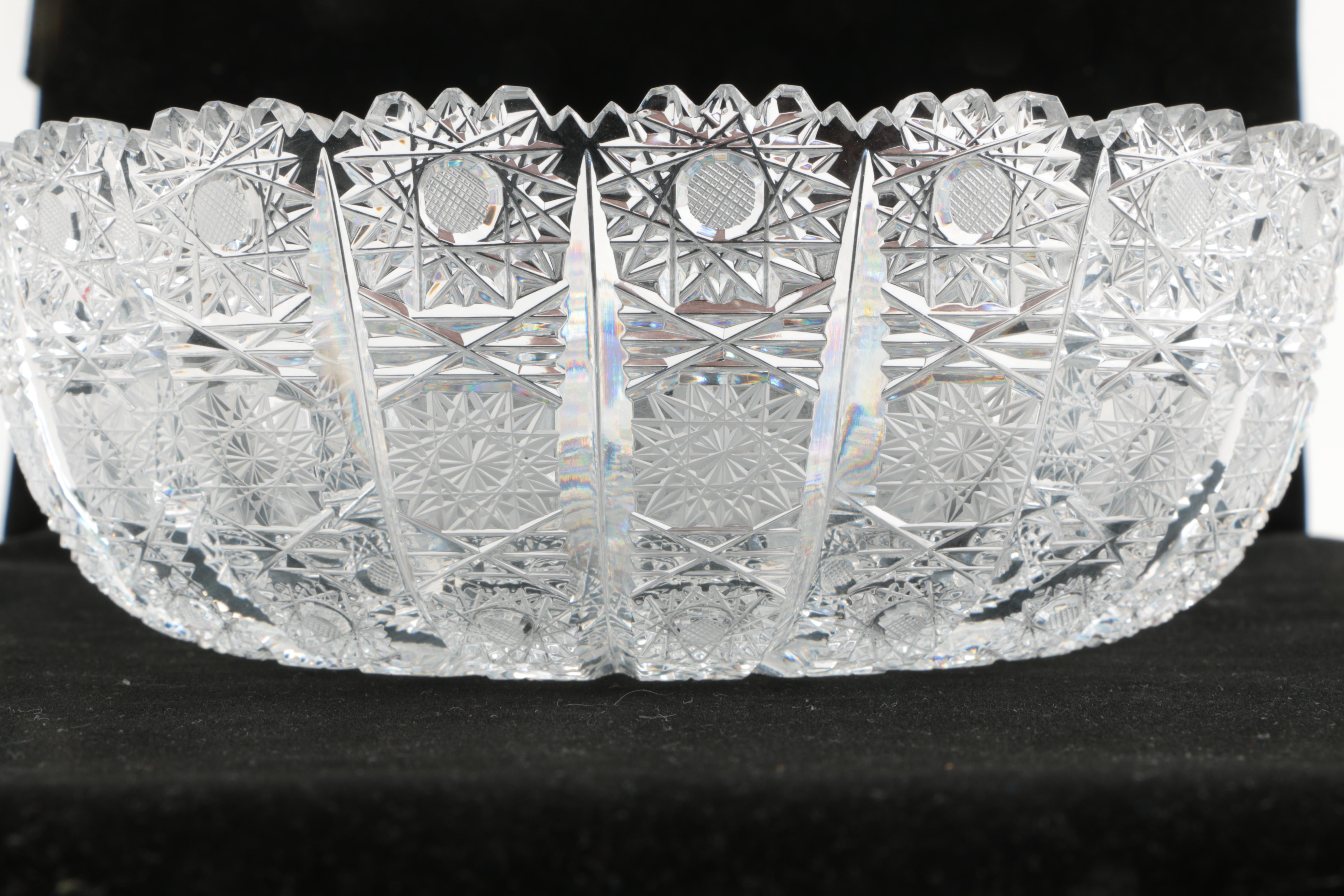 Assorted Pattern Crystal Bowls