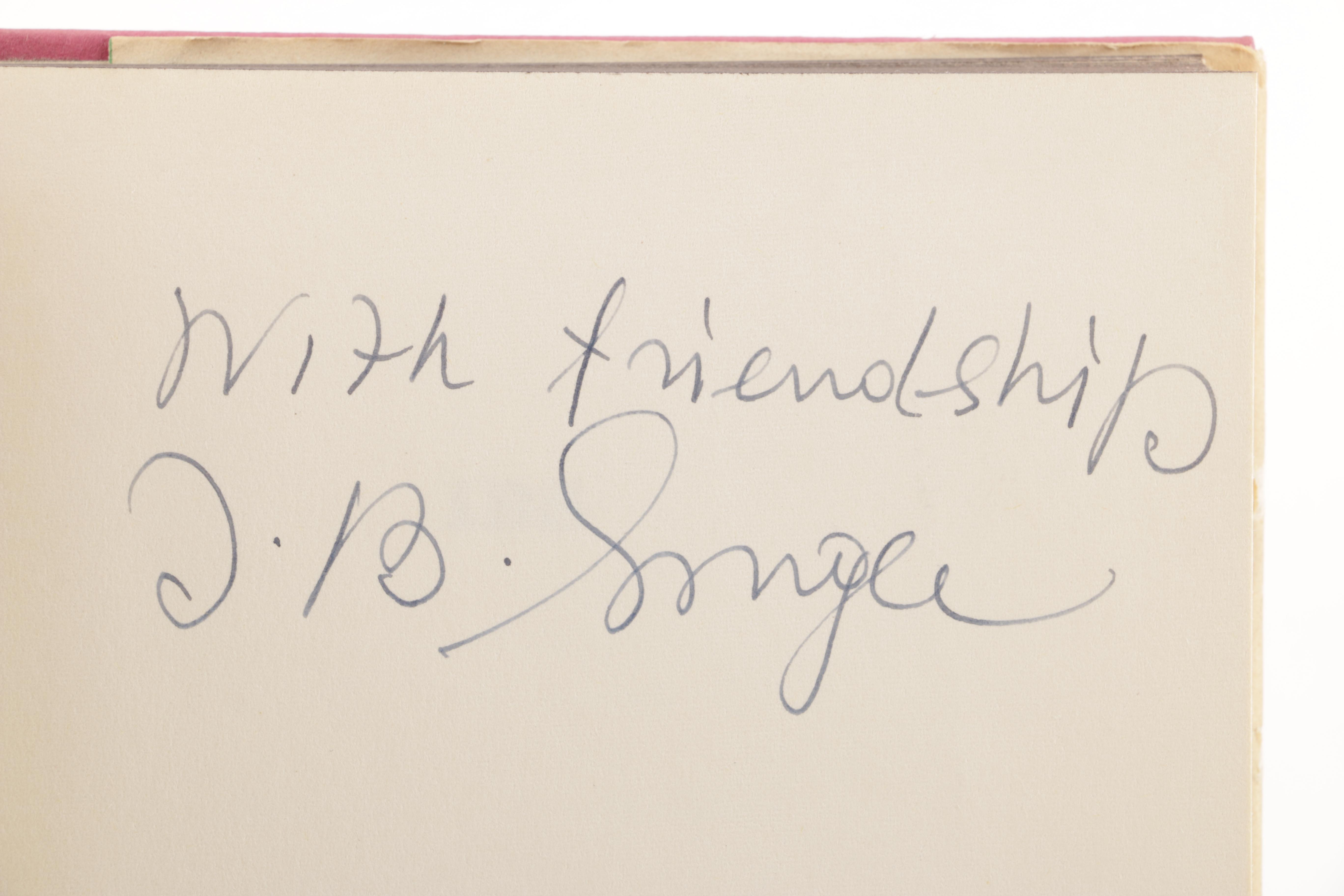 1961 Signed First Edition "The Spinoza of Market Street" by Isaac Bashevis Singer