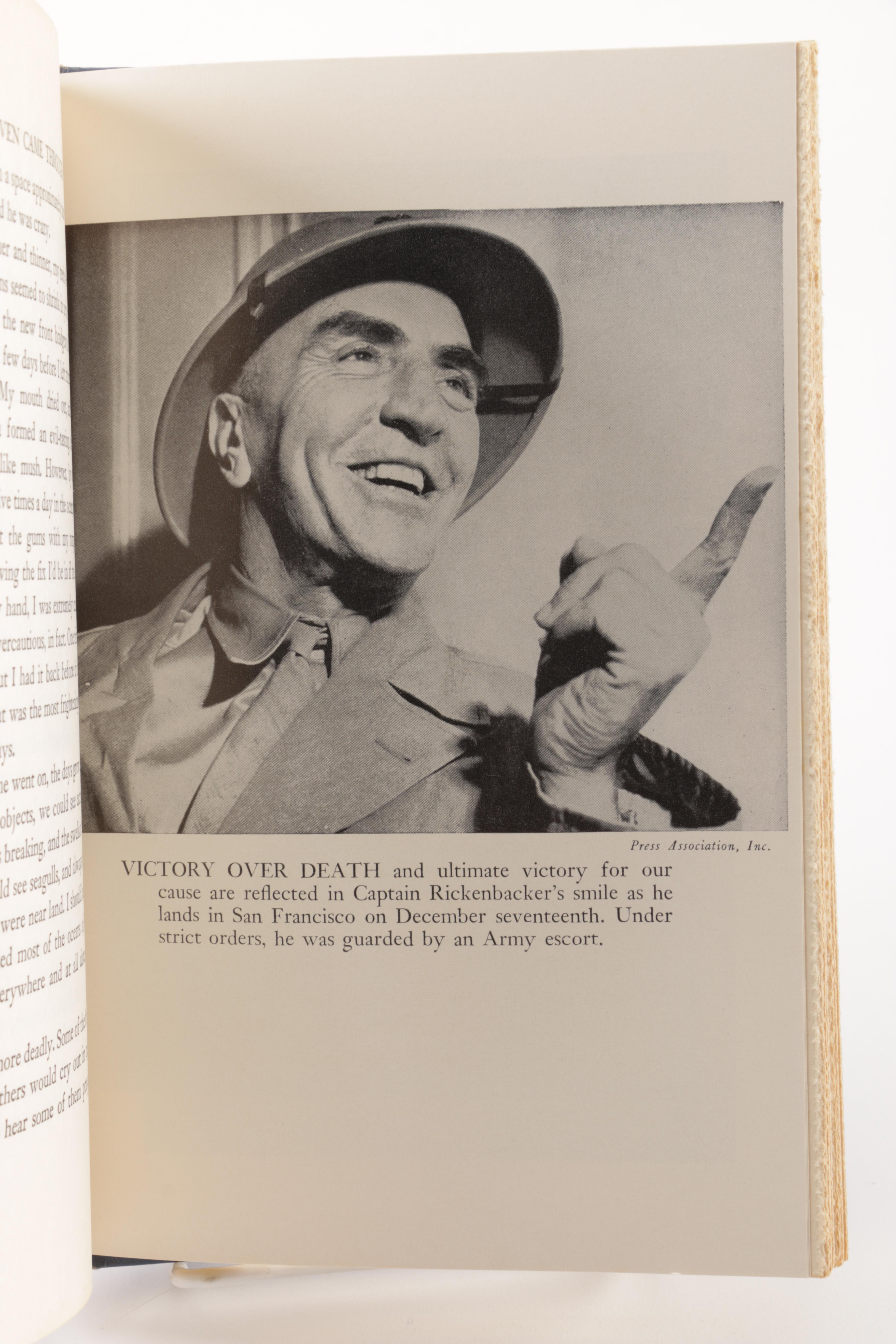 1943 Signed First Edition "Seven Came Through" by Eddie Rickenbacker