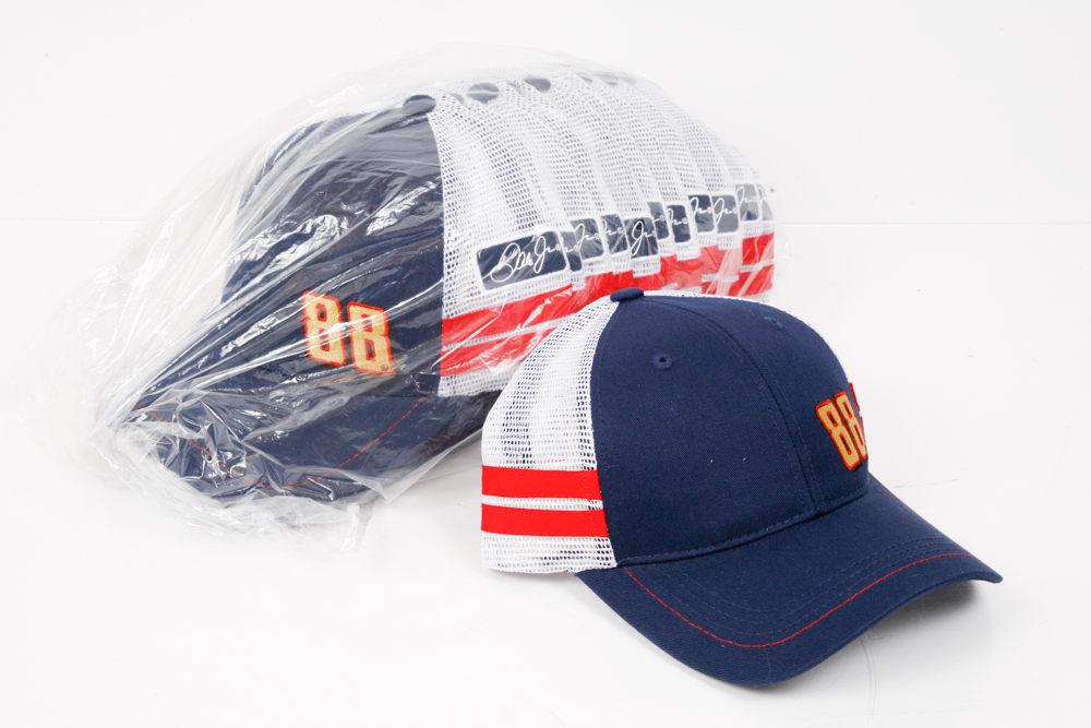 Boxes of Dale Earnhardt and Other NASCAR Related Hats