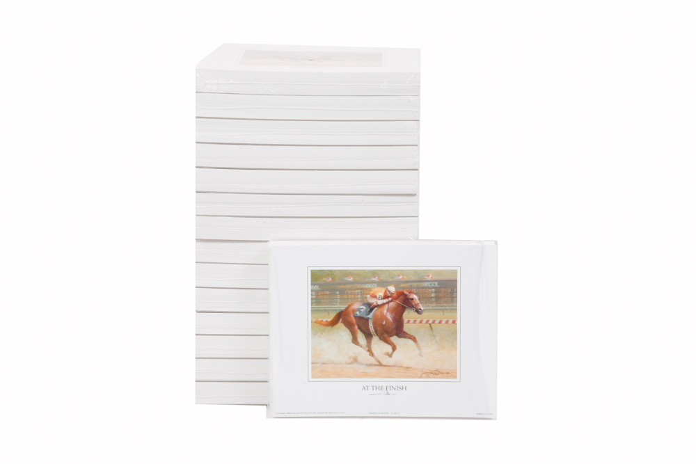 Collection of James Crow Offset Lithographs "At the Finish"