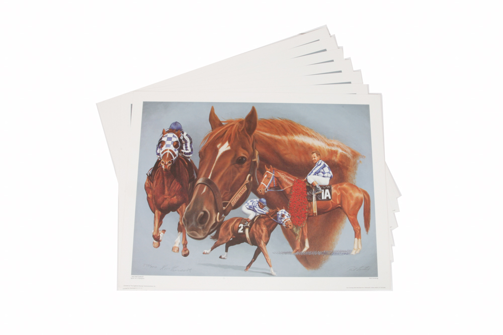 Rich Ernsting Limited Edition Offset Lithographs "Secretariat"