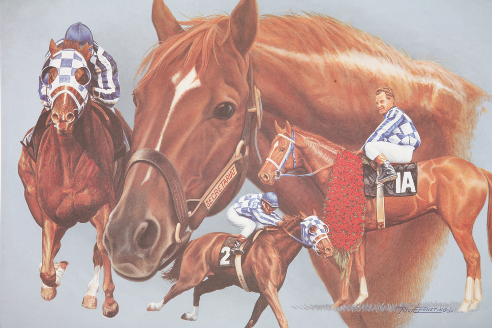 Rich Ernsting Limited Edition Offset Lithographs "Secretariat"