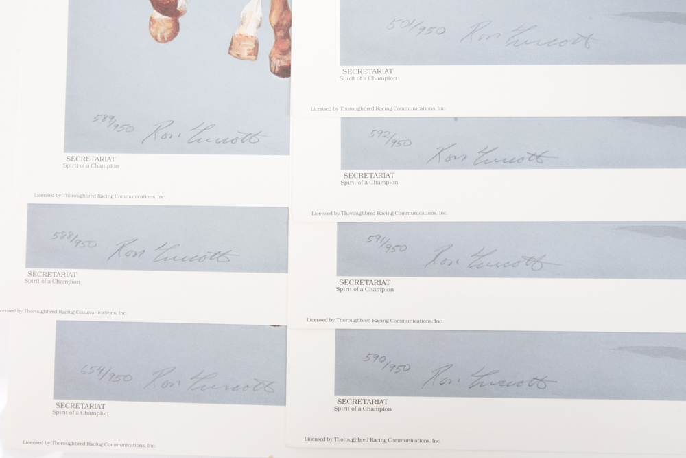 Rich Ernsting Limited Edition Offset Lithographs "Secretariat"