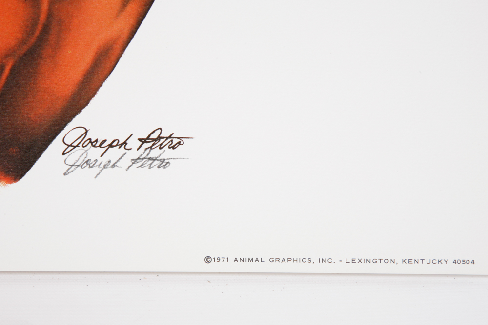 Signed Joseph Petro "Chestnut" Offset Lithographs