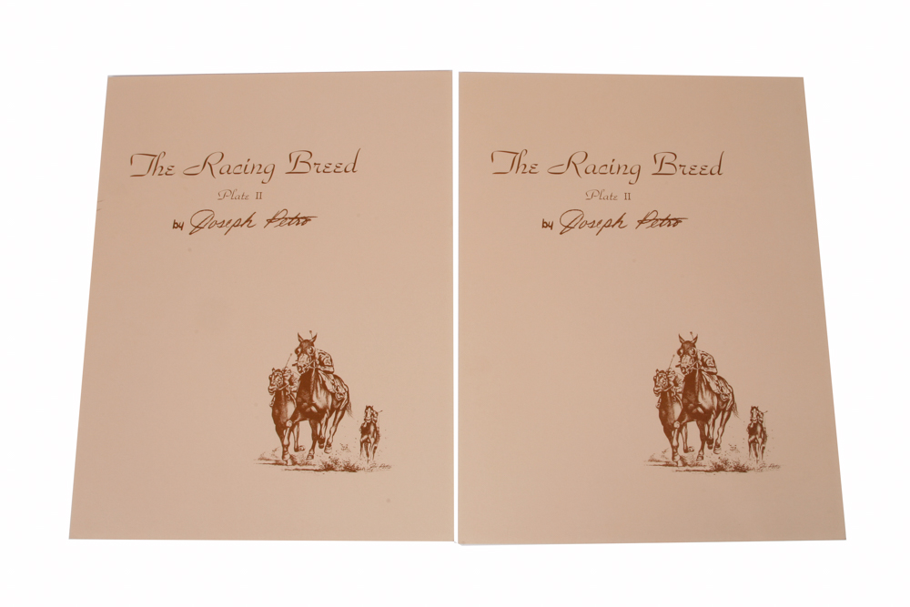 Signed Joseph Petro "Chestnut" Offset Lithographs