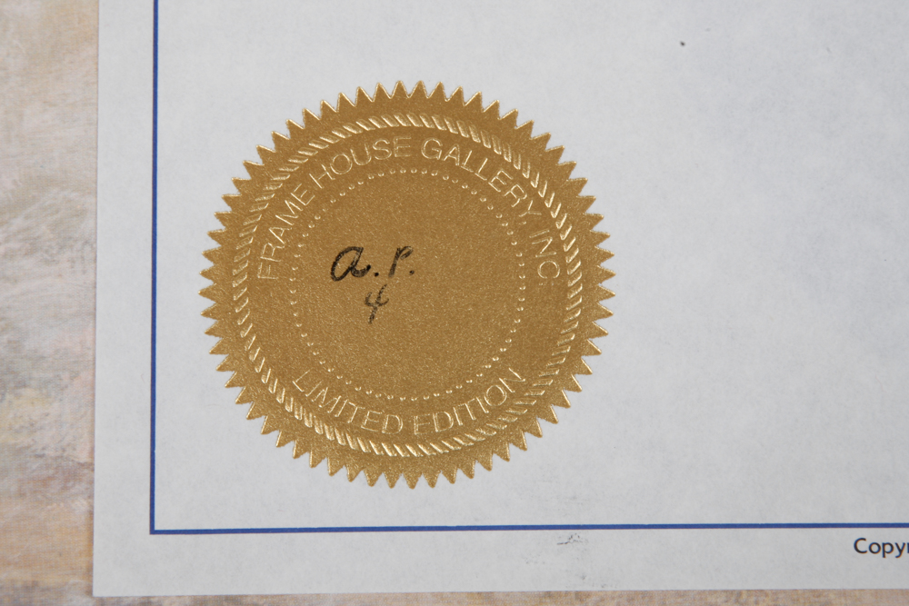 Seven James Crow Offset Lithographs "Afternoon Surprise"