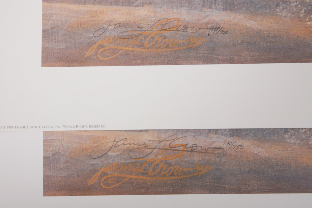 Seven James Crow Offset Lithographs "Afternoon Surprise"