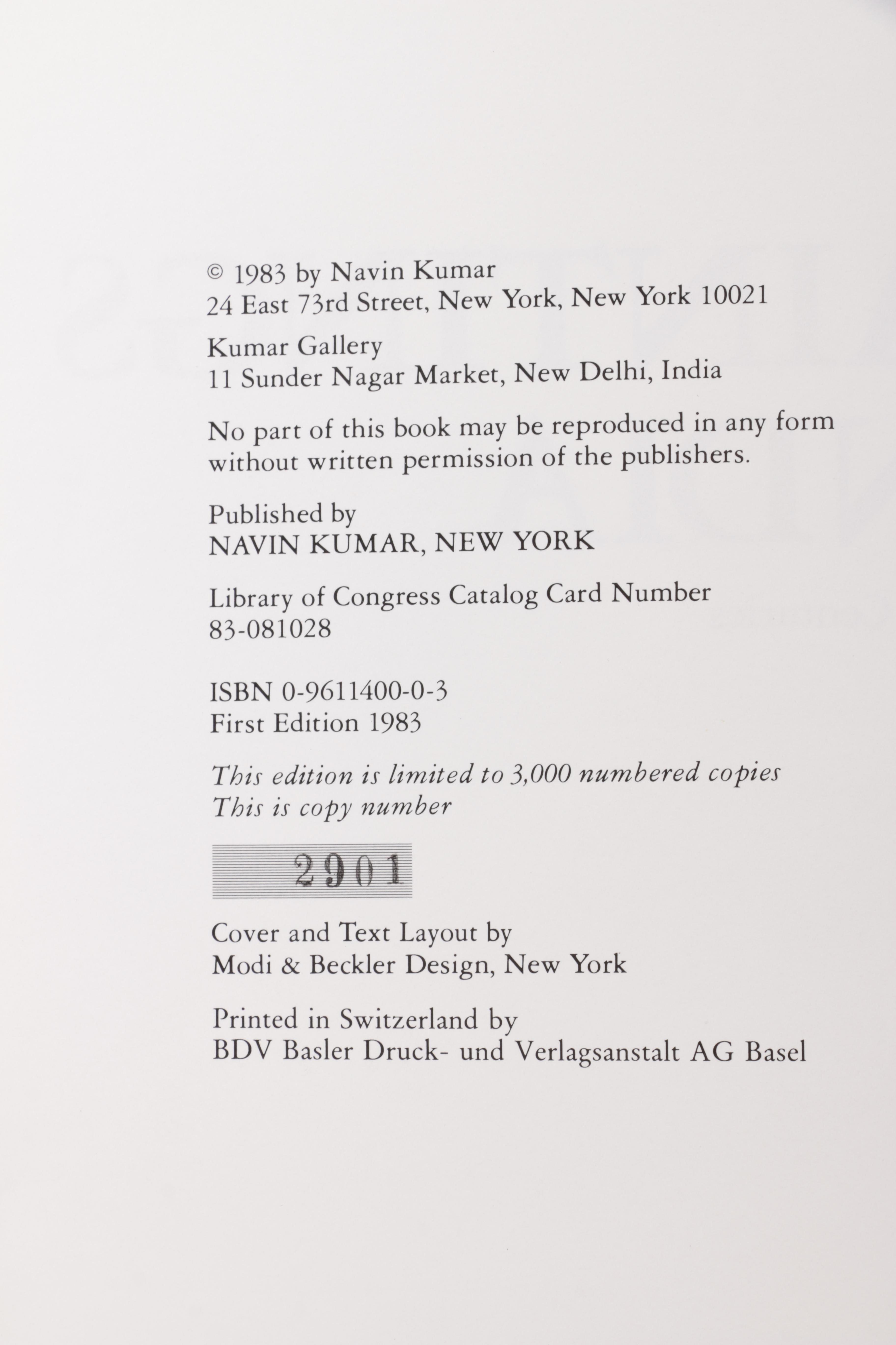 1983 Limited First Edition "Court Paintings of India" by Pratapaditya Pal