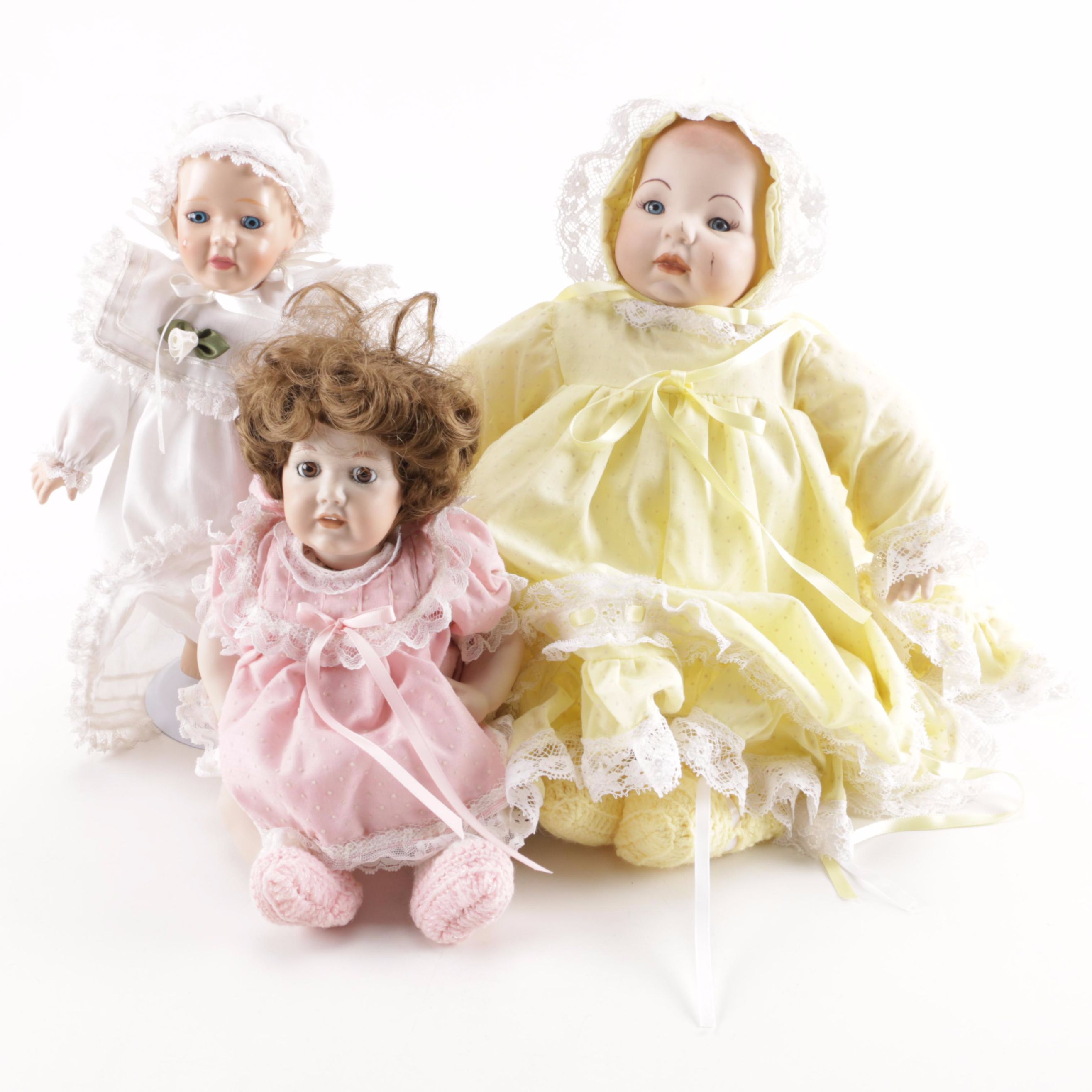 Collection of Porcelain Dolls