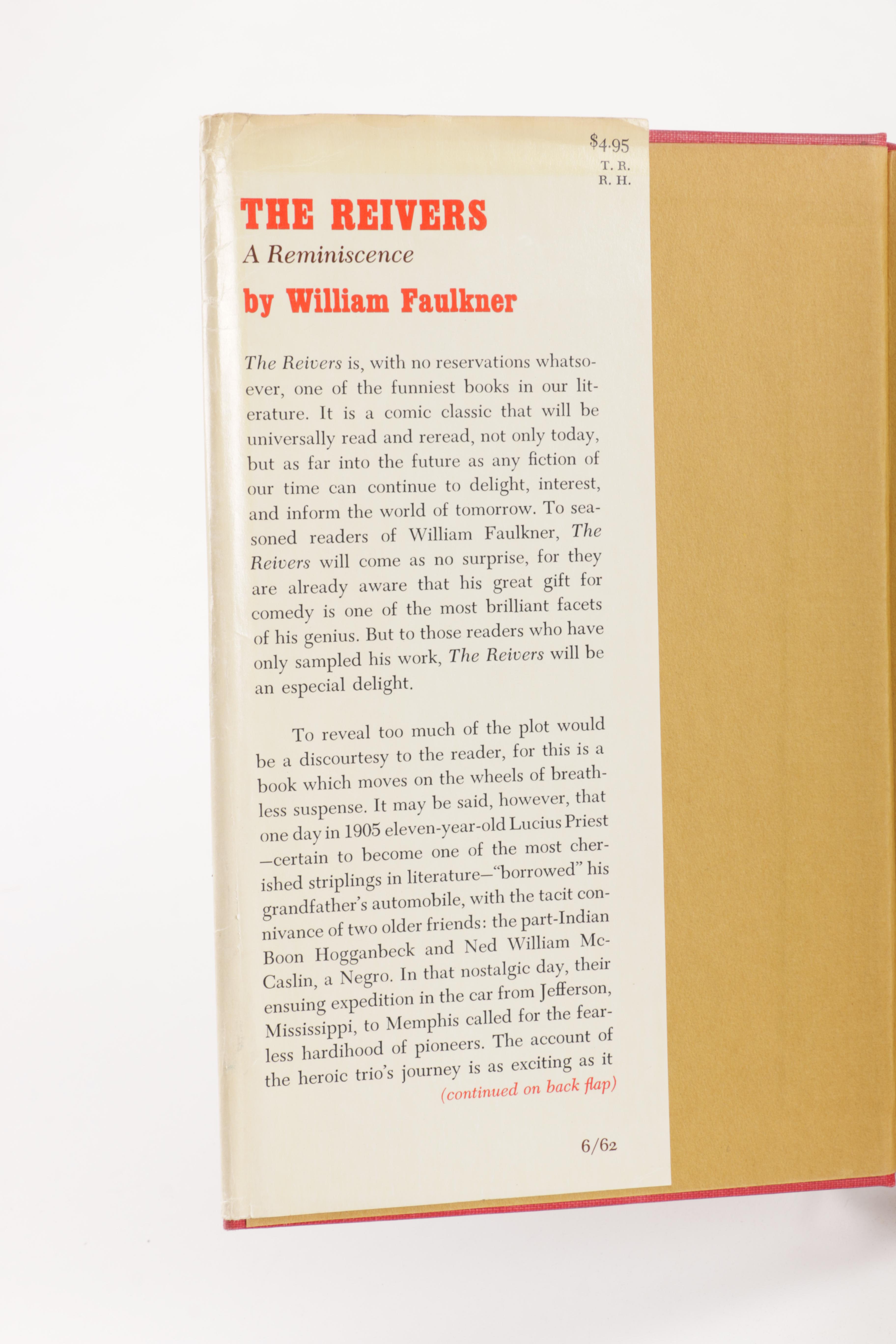 1962 First Edition "The Reivers" by William Faulkner