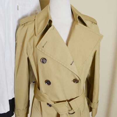Women's London Fog Trench Coat, Calvin Klein Jacket and Two Light Weight Shell Jackets