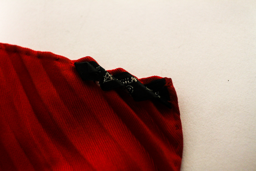 Hermès "Grande Roue" Big Wheel Pleated Silk Scarf