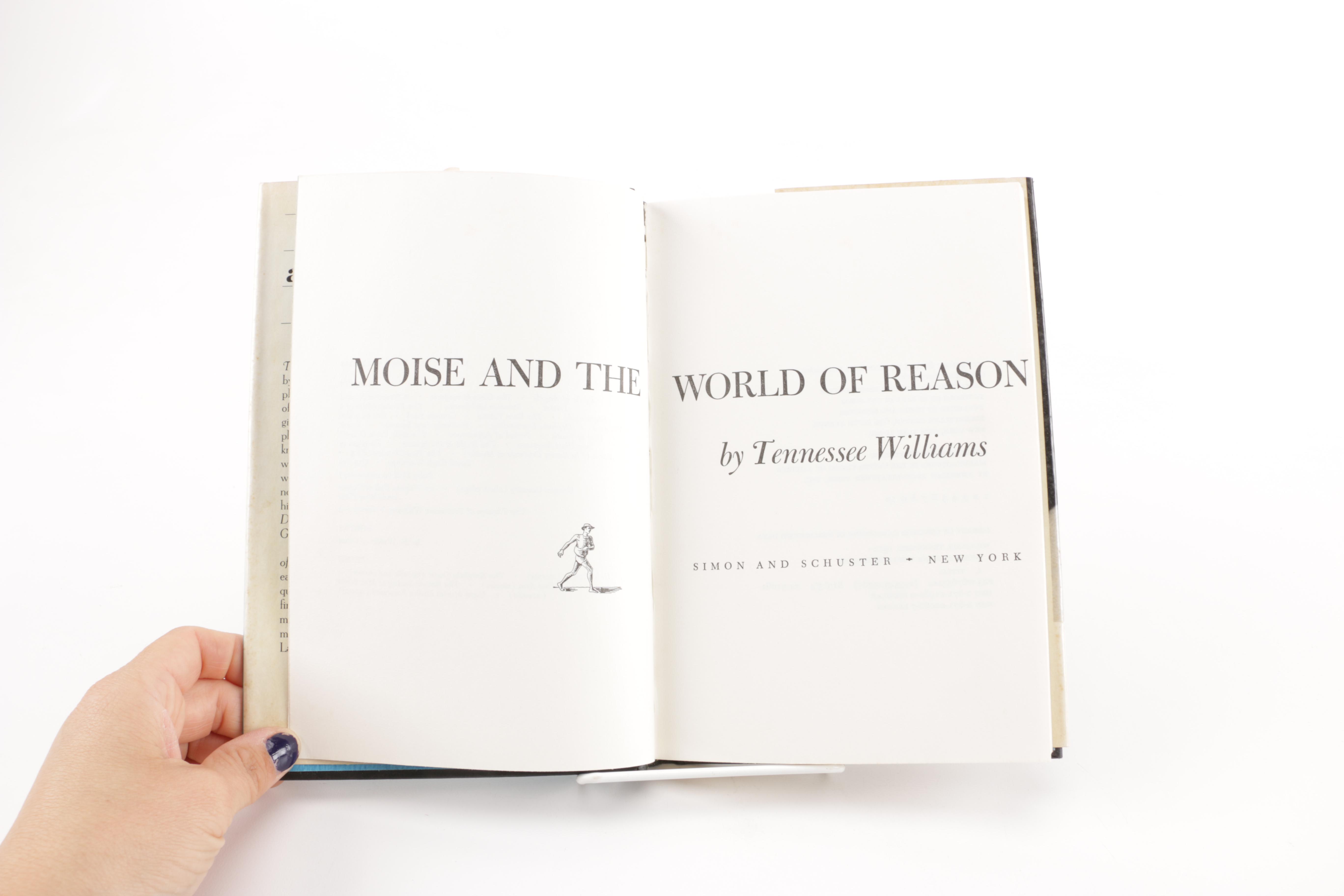 1975 First Edition "Moise and the World of Reason" by Tennessee Williams
