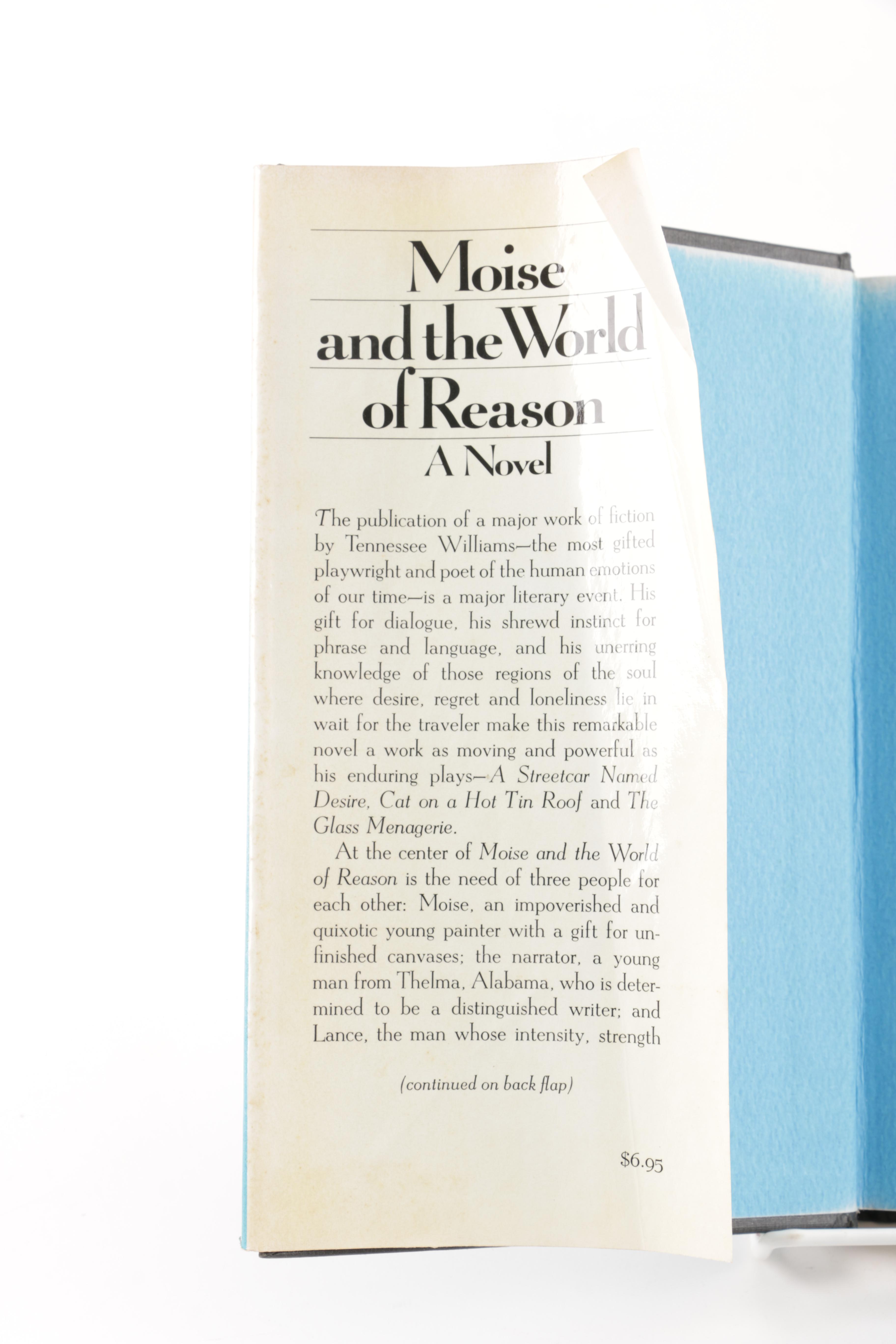 1975 First Edition "Moise and the World of Reason" by Tennessee Williams