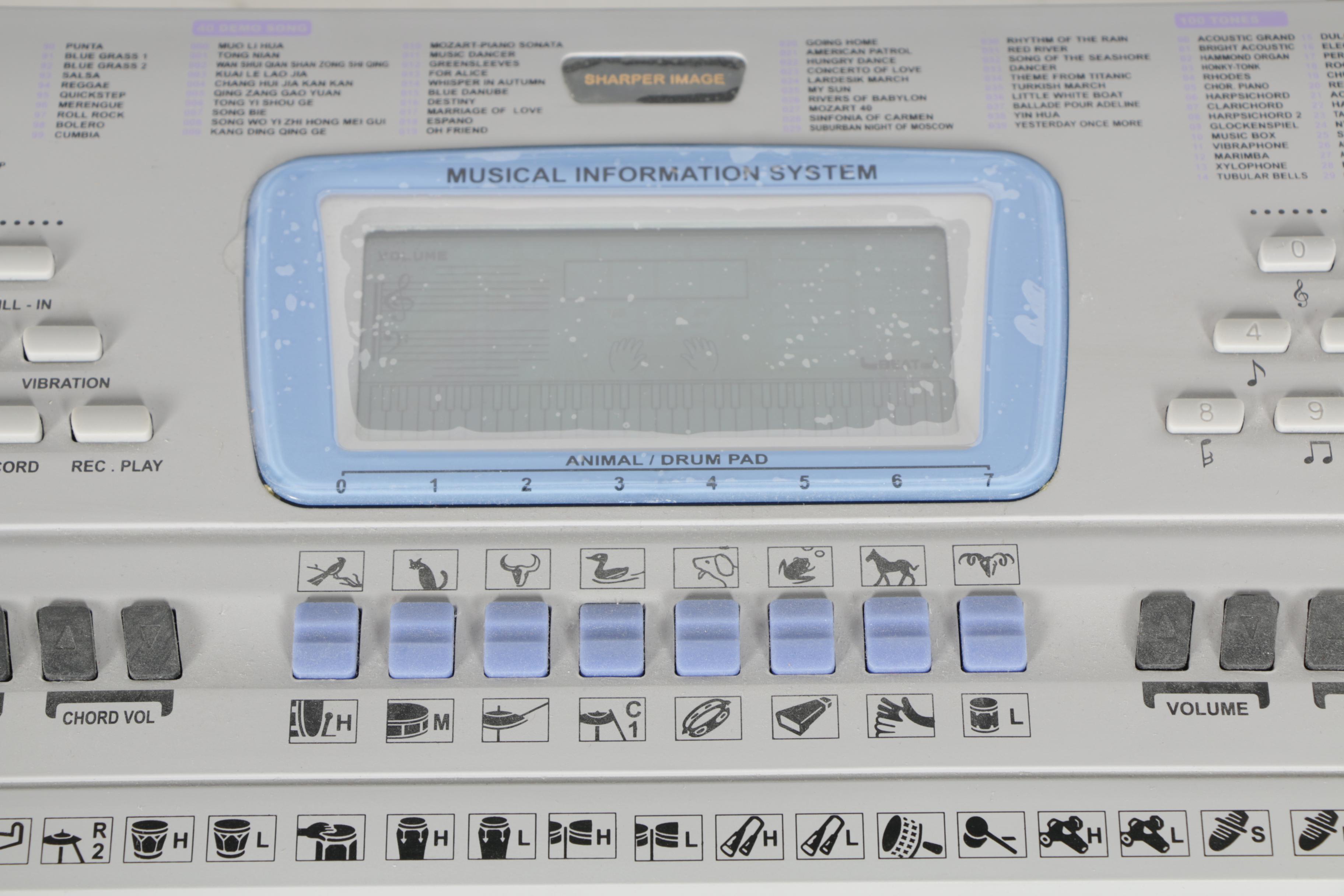 Sharper Image Electronic Keyboard With Stand