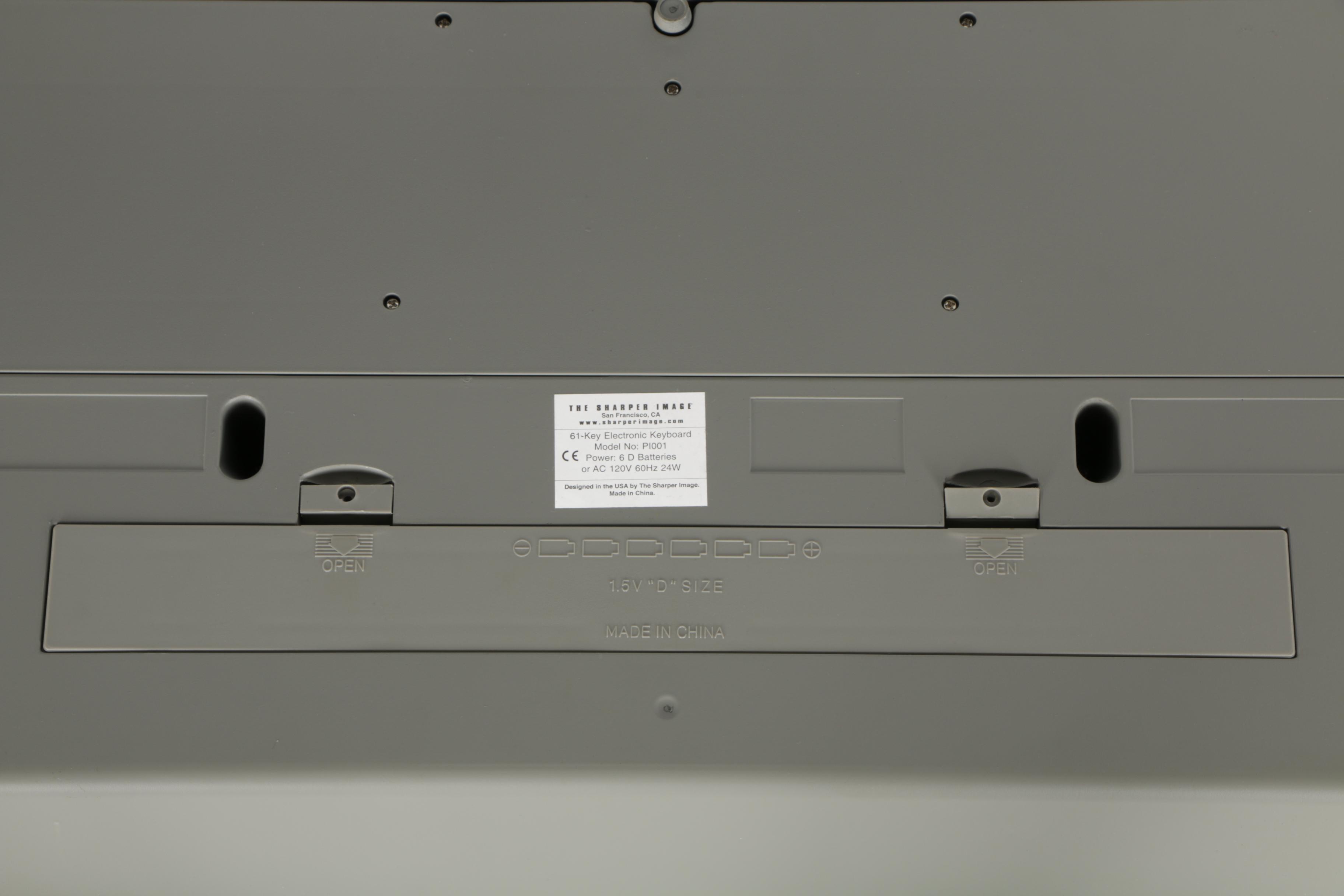 Sharper Image Electronic Keyboard With Stand