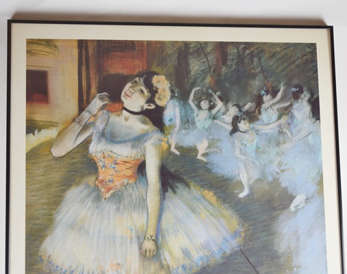 Degas "The Star" Art Institue of Chicago Exhibit Framed Poster