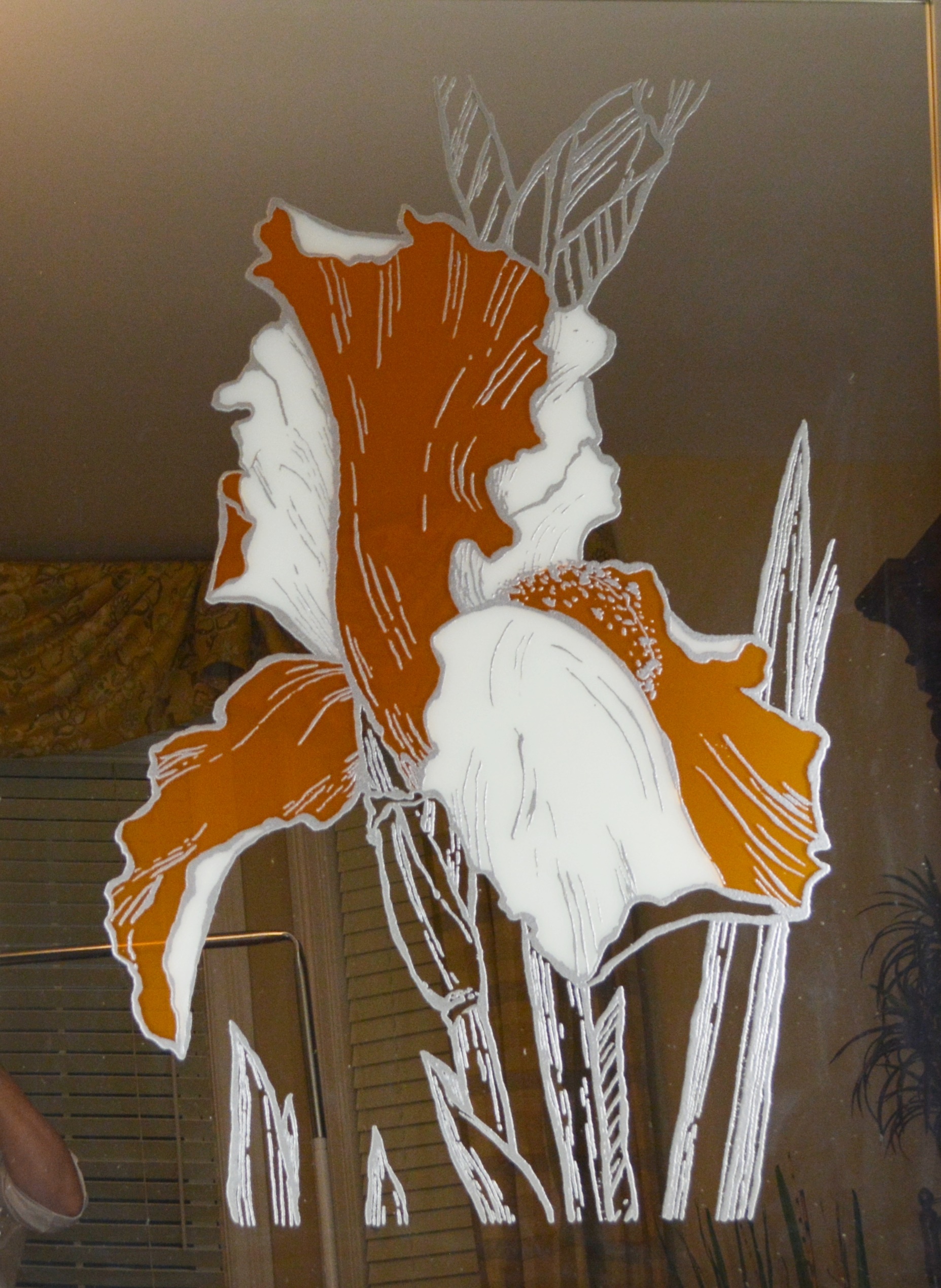 Iris Mirror Wall Art