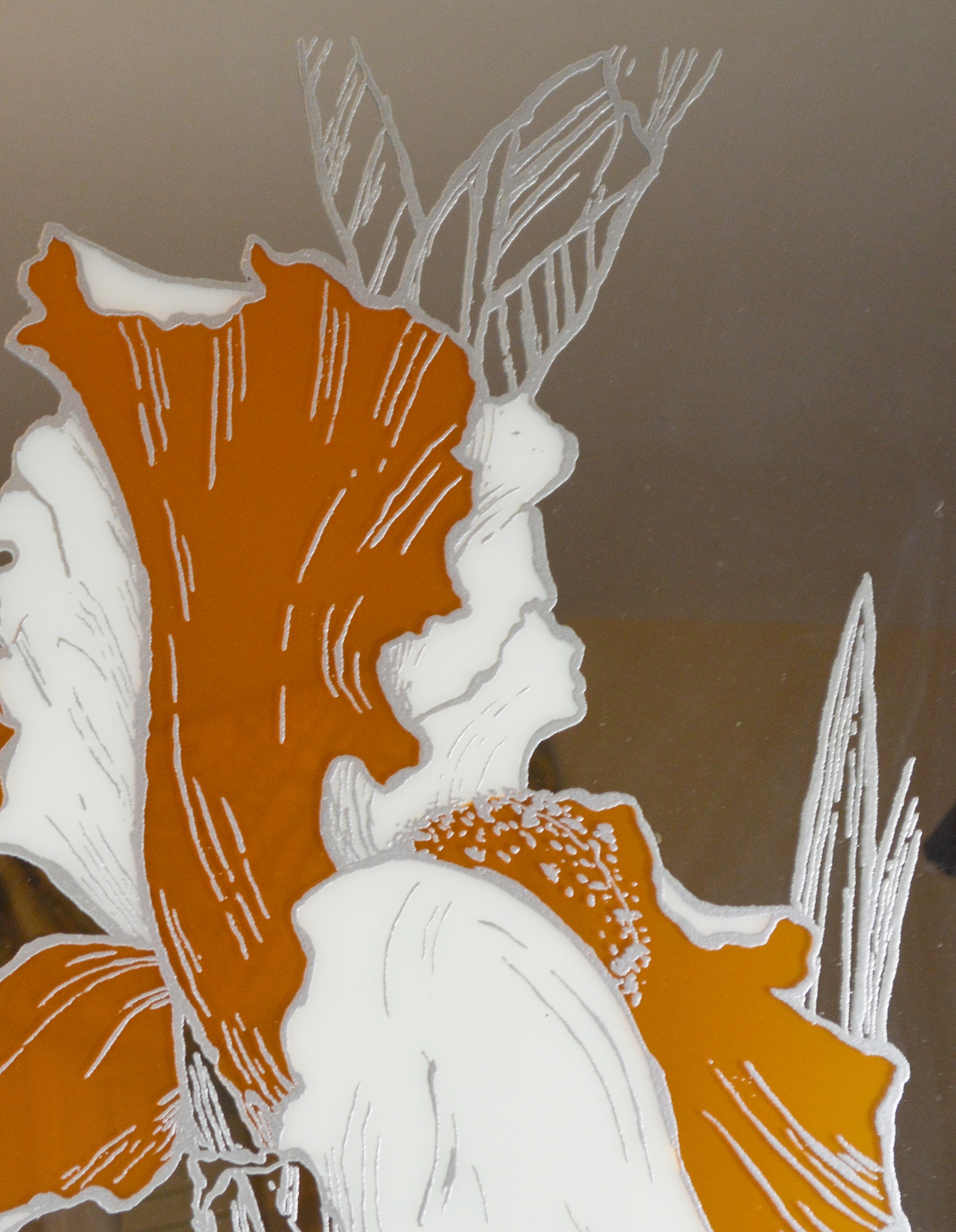 Iris Mirror Wall Art