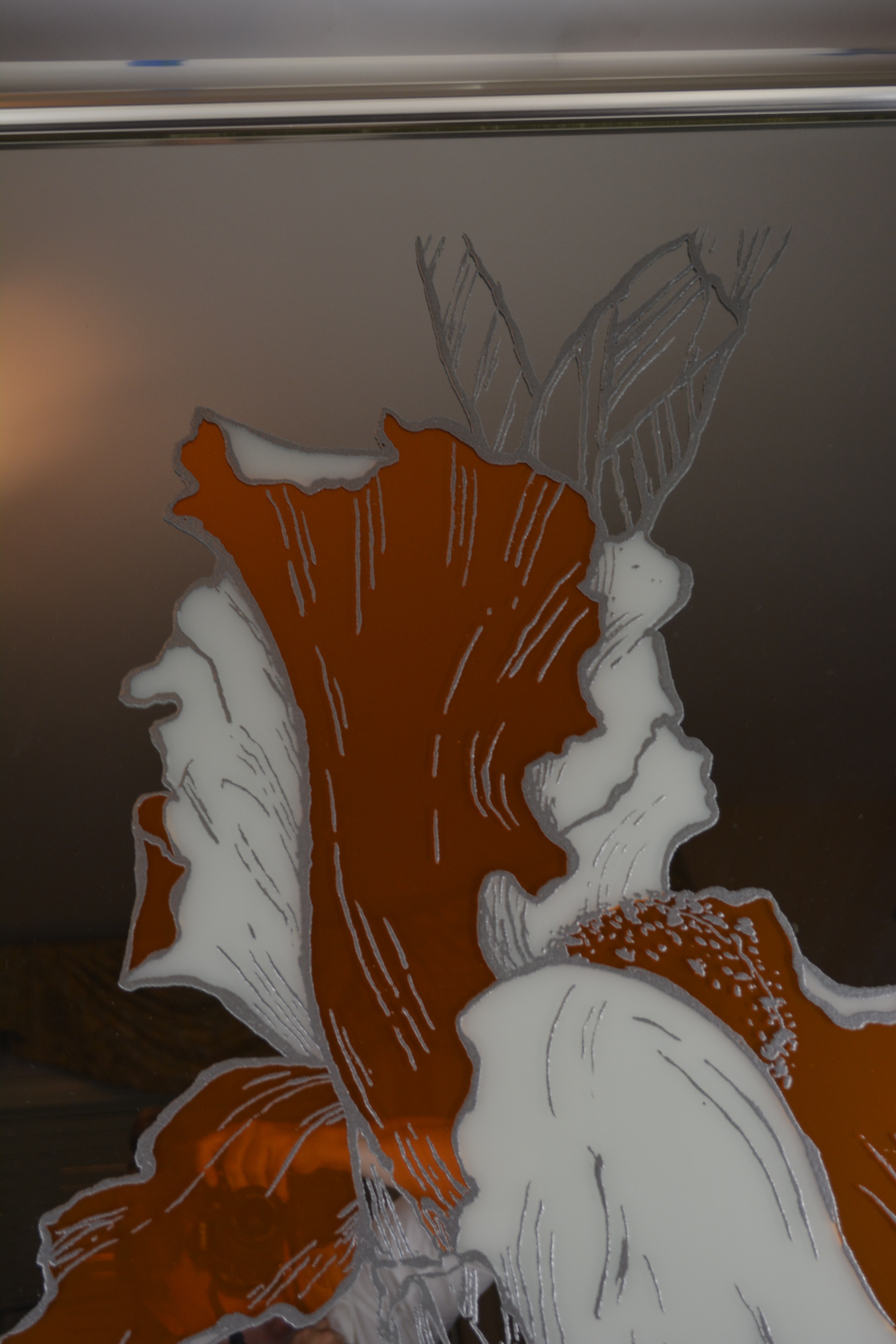 Iris Mirror Wall Art