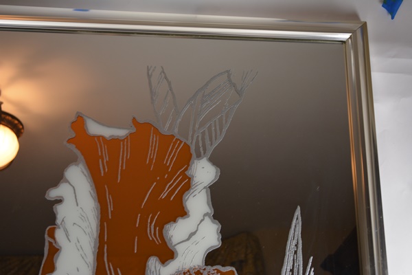 Iris Mirror Wall Art