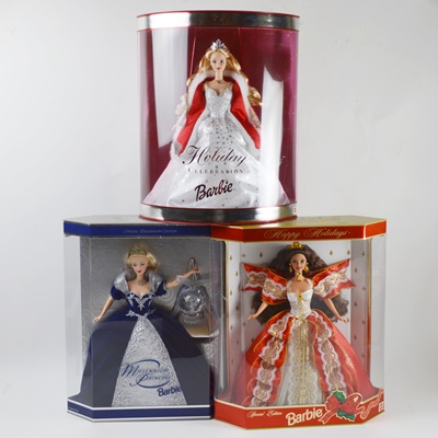 Barbie Happy Holidays, Holiday Celebrations and Millennium Collectible Dolls