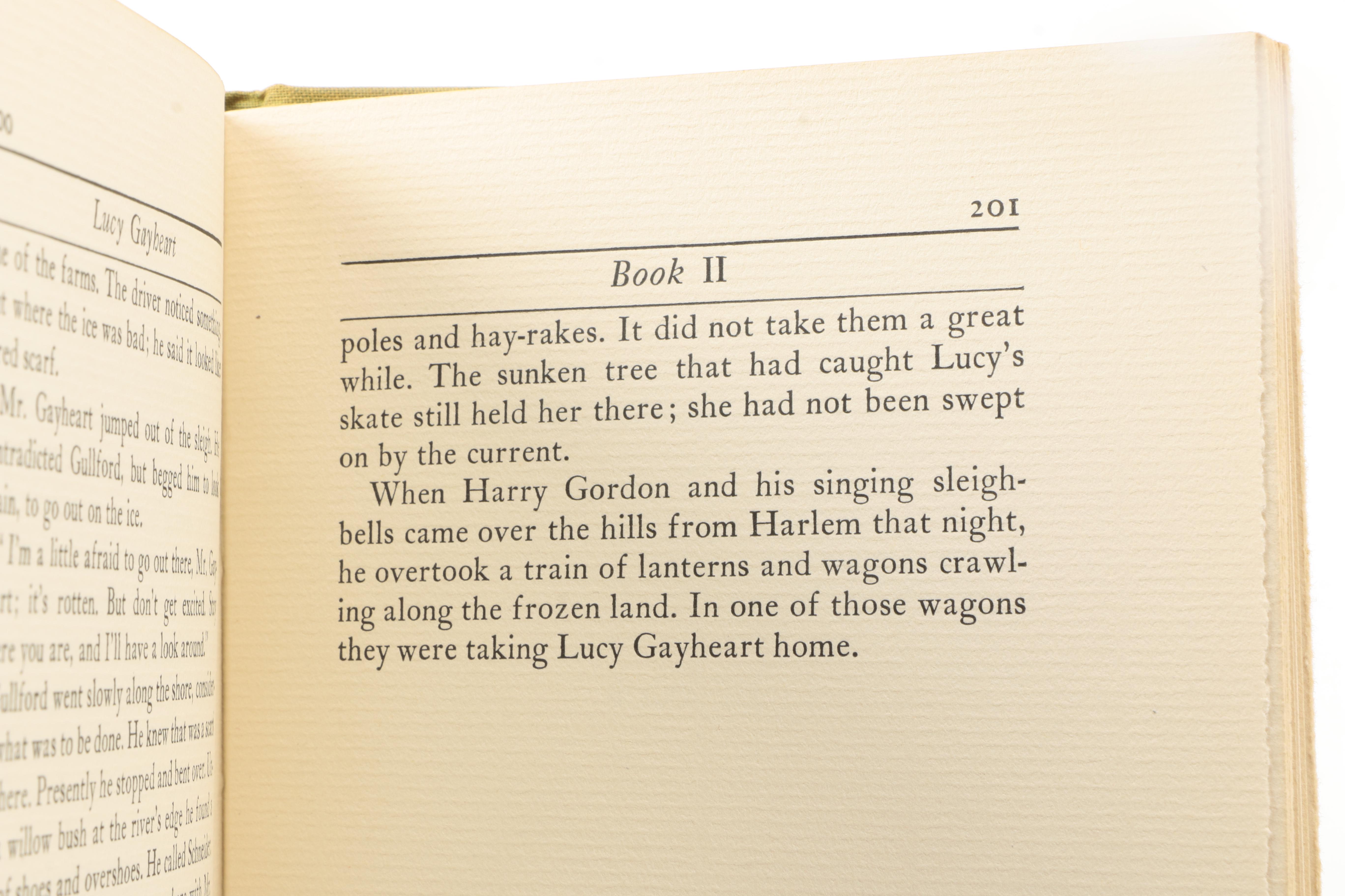 1935 First Trade Edition "Lucy Gayheart" by Willa Cather