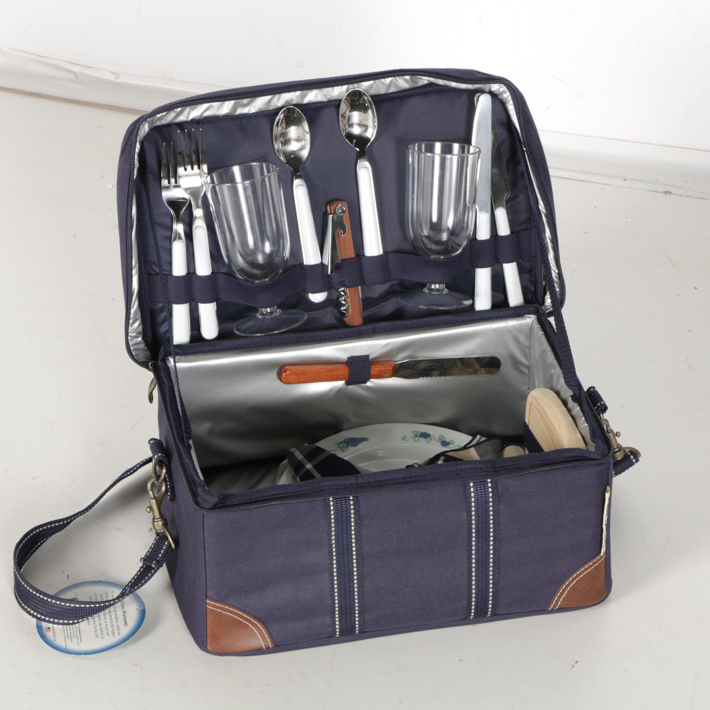 Picnic Accessories Including Baskets, Plates, Flatware and More