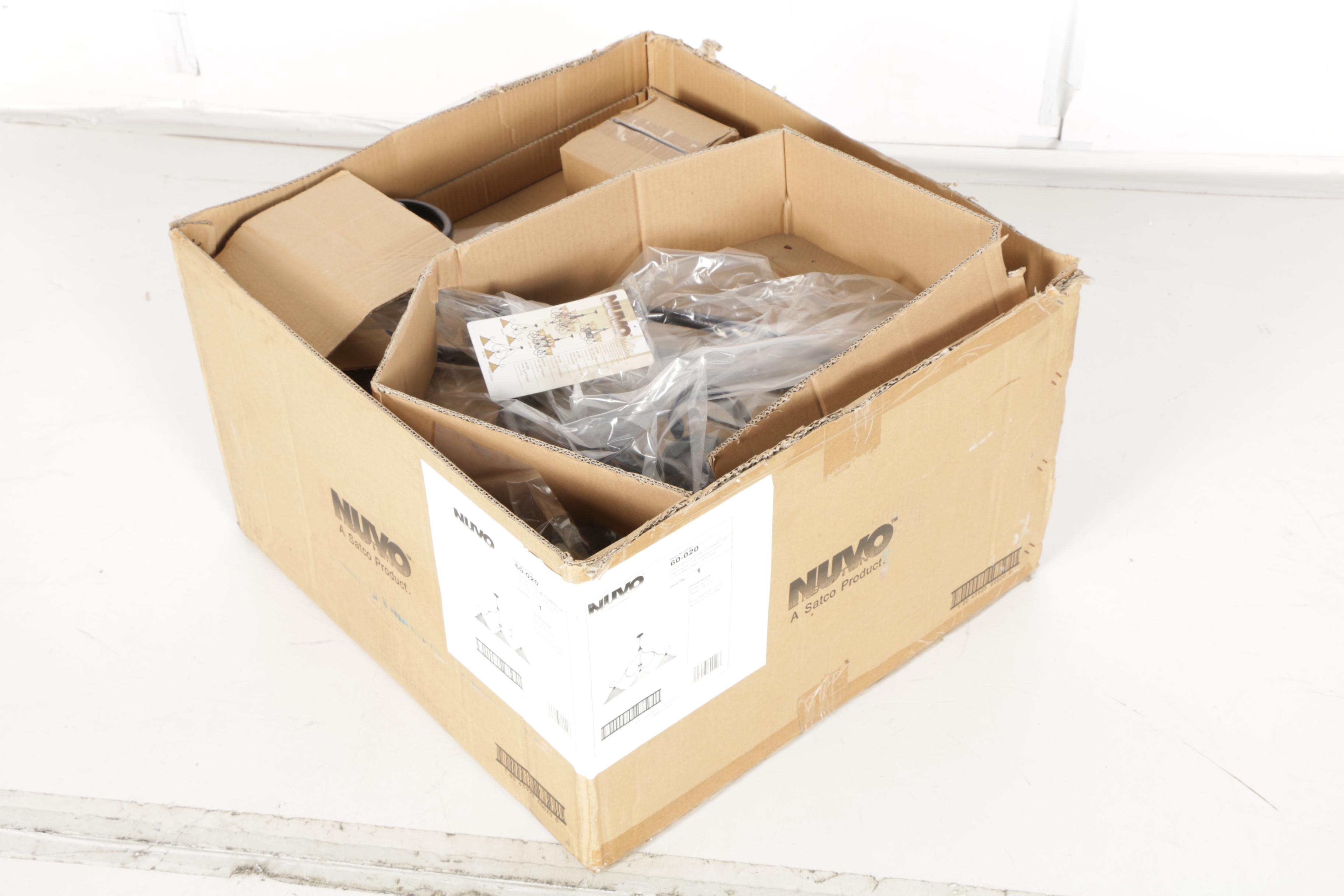 Nuvo Lighting "Moulan" Glass and Metalwork Chandlier