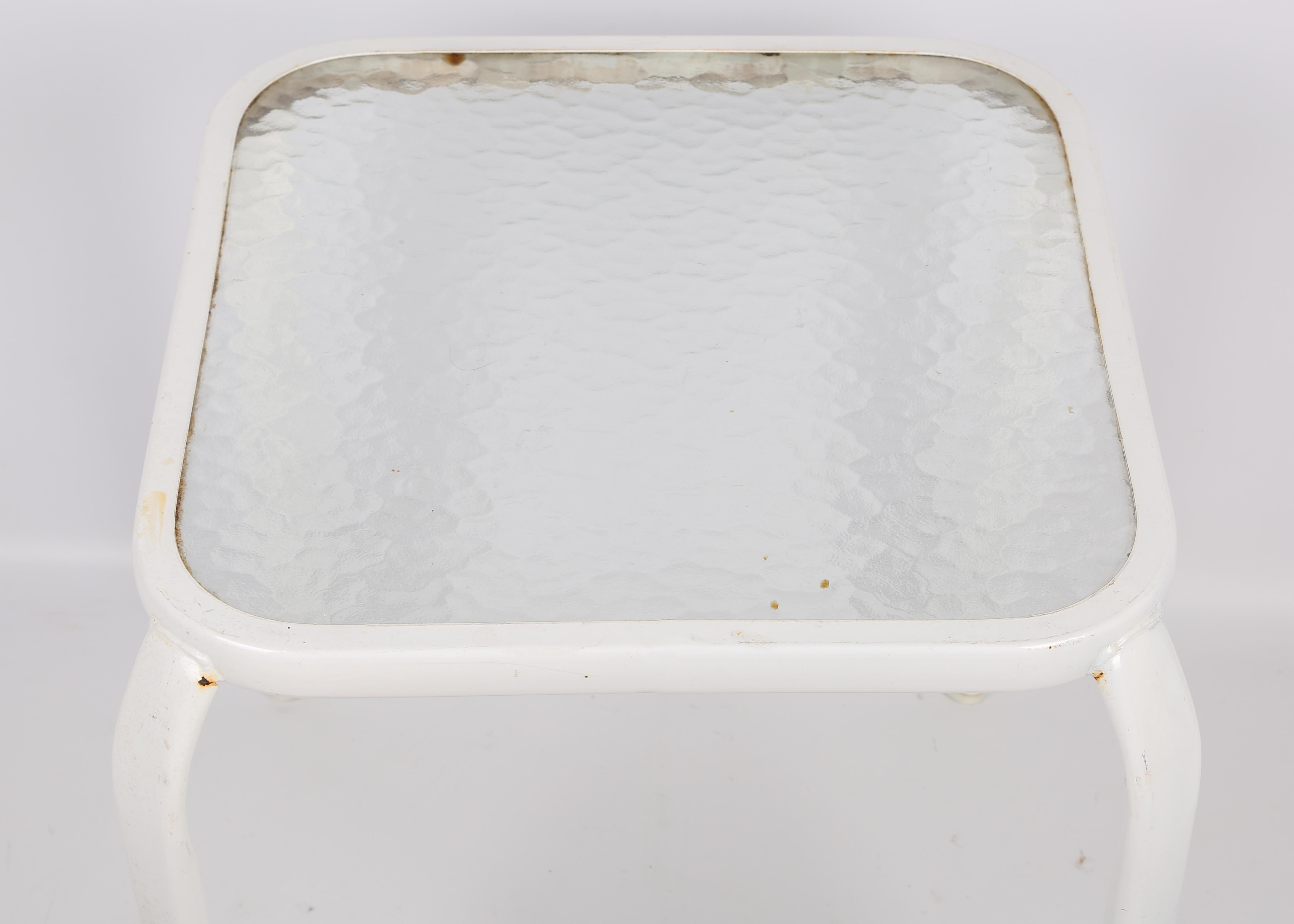 Metal and Glass Patio Tables