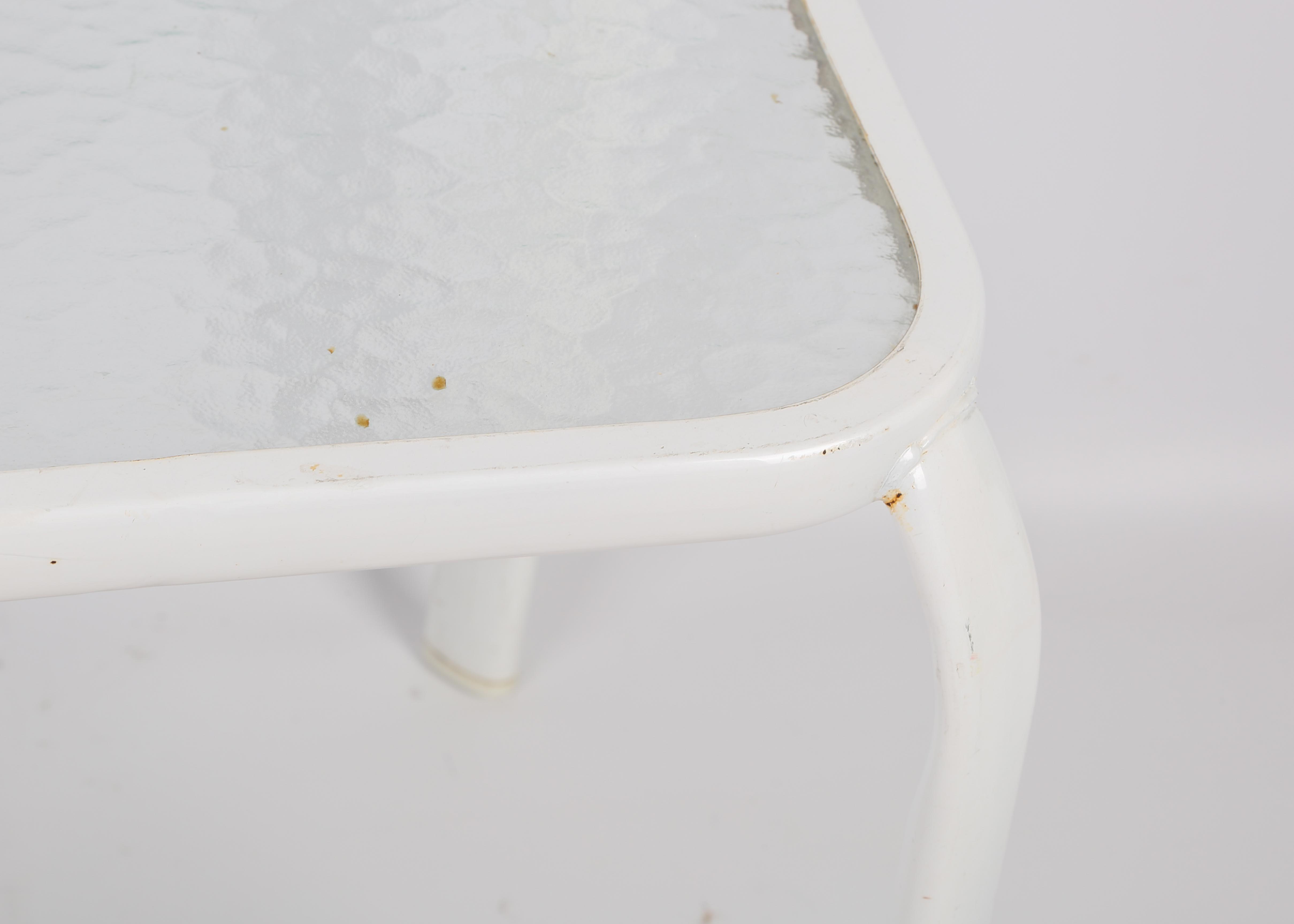 Metal and Glass Patio Tables